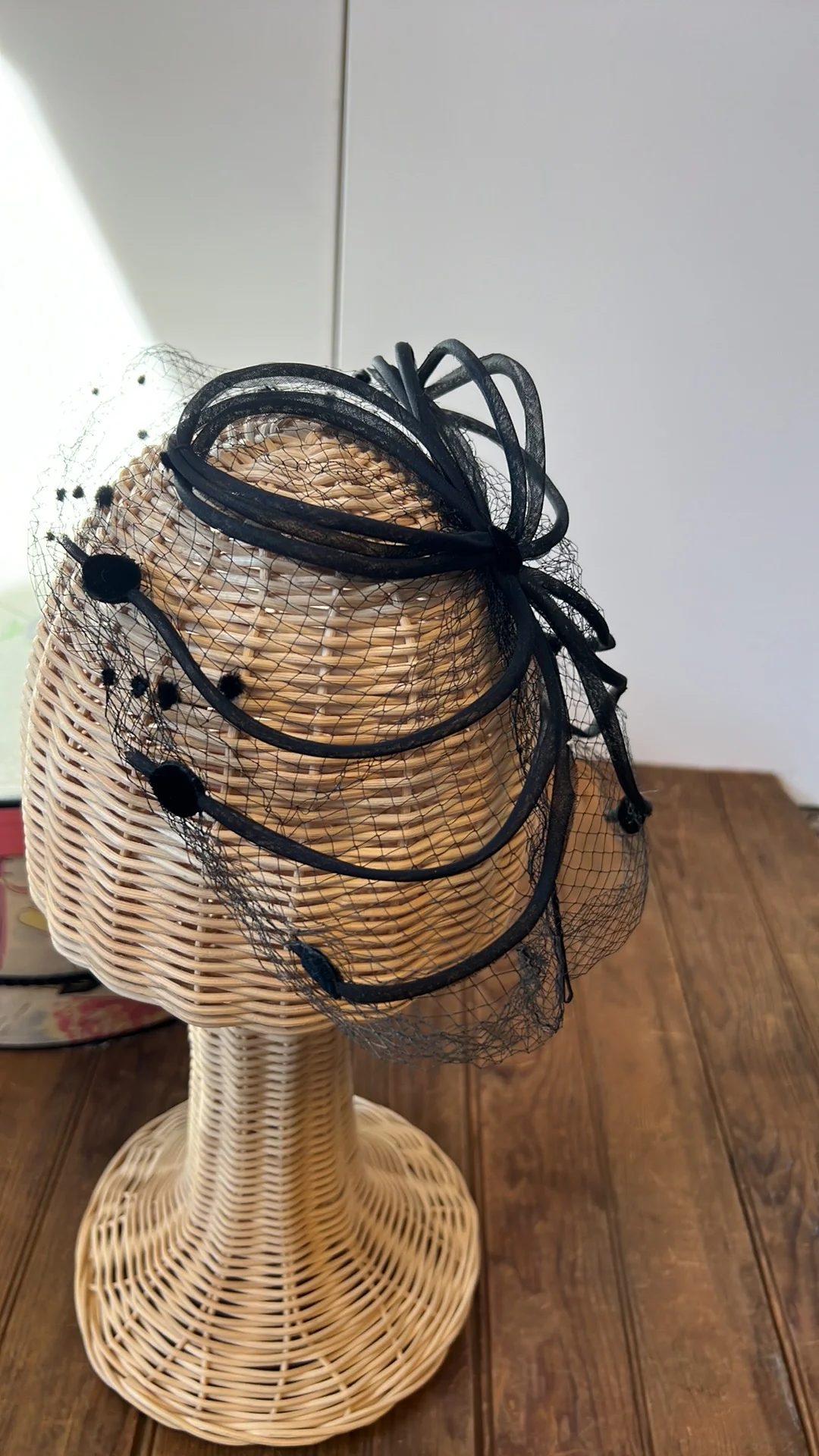 40s/50s Black Net Hat Hair Cover - Image 3