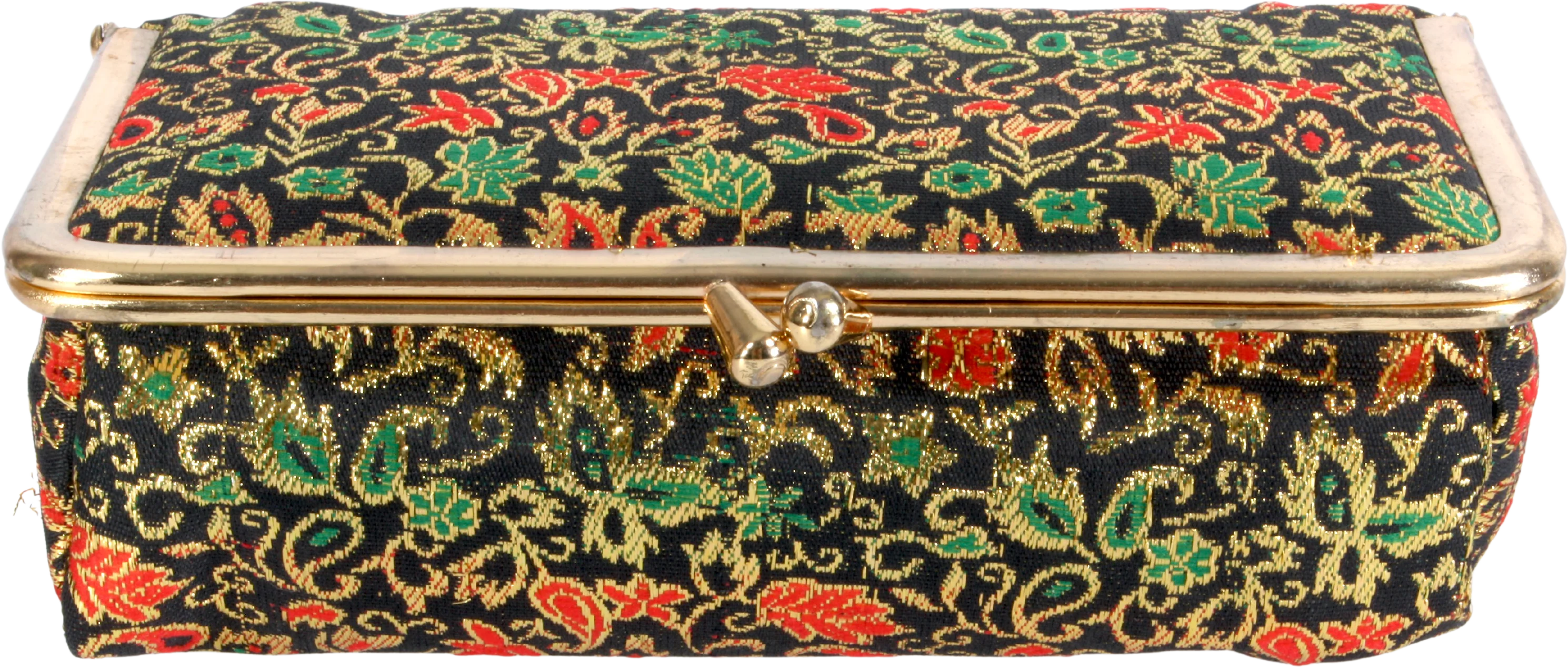 40s/50s Brocade Cosmetic Clutch Evening Bag Purse