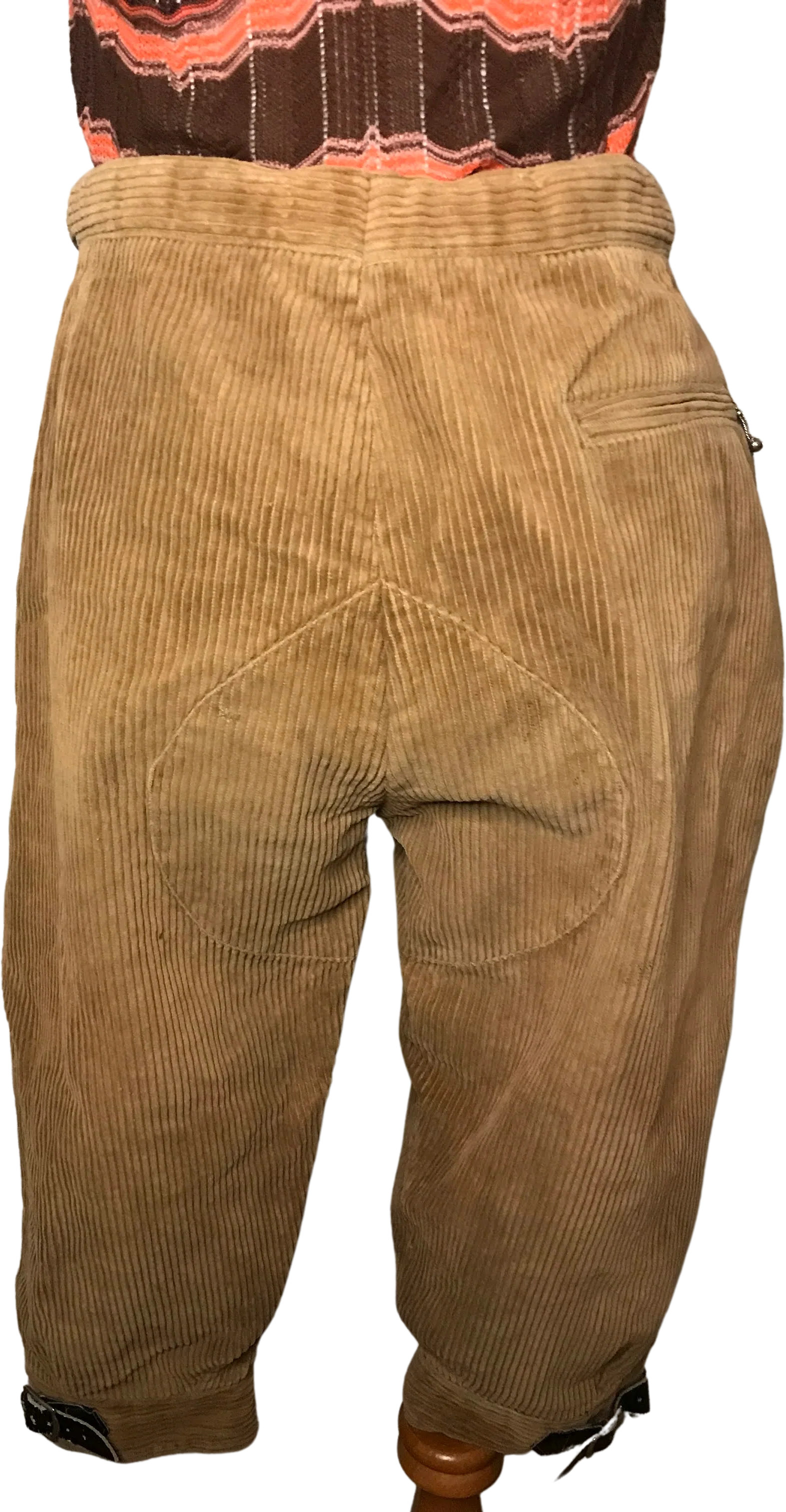 40s/50s Corduroy Bavarian Cropped Capri Alpine Ski Pants By Obermeyer - Image 2