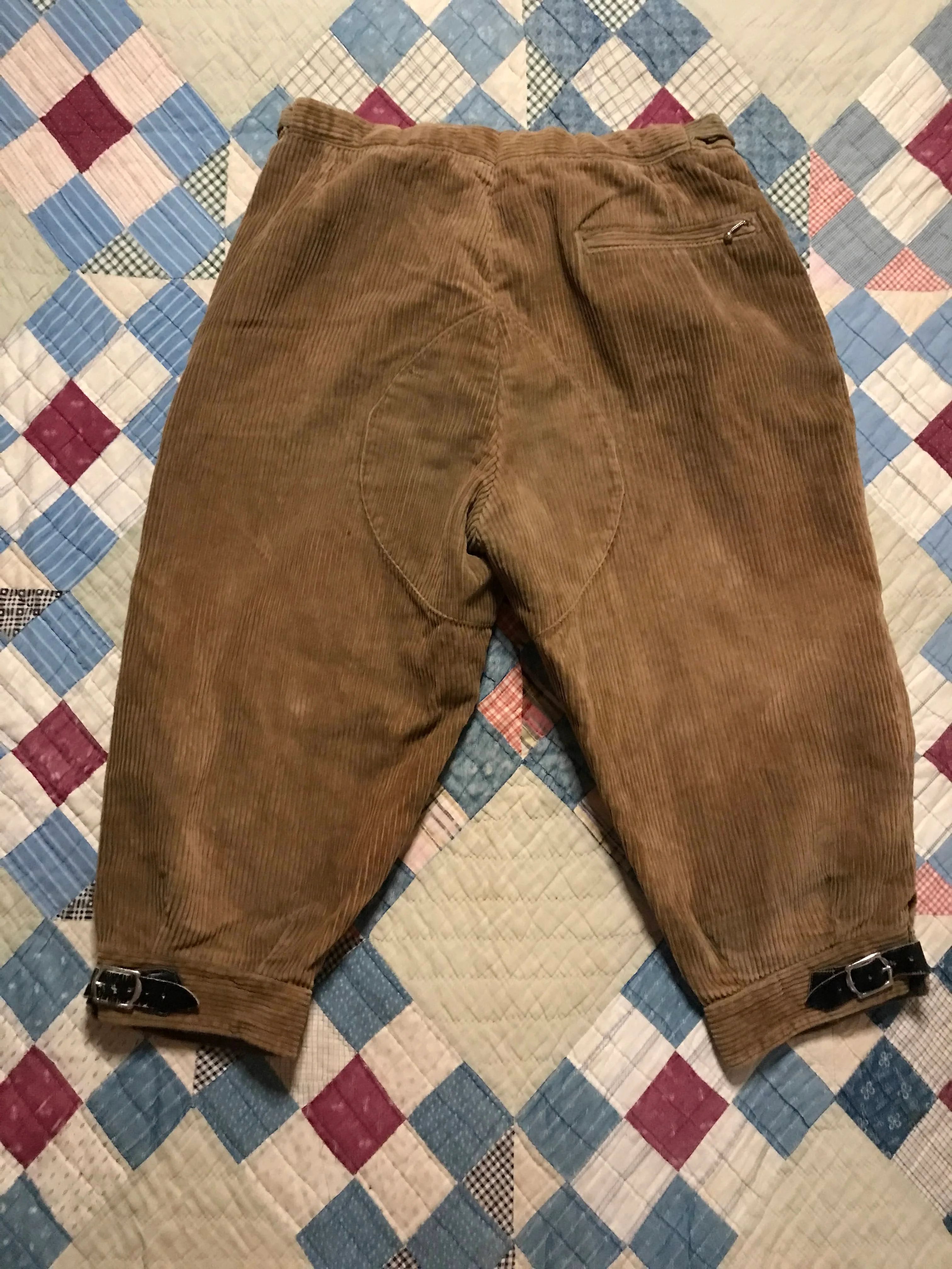 40s/50s Corduroy Bavarian Cropped Capri Alpine Ski Pants By Obermeyer - Image 9