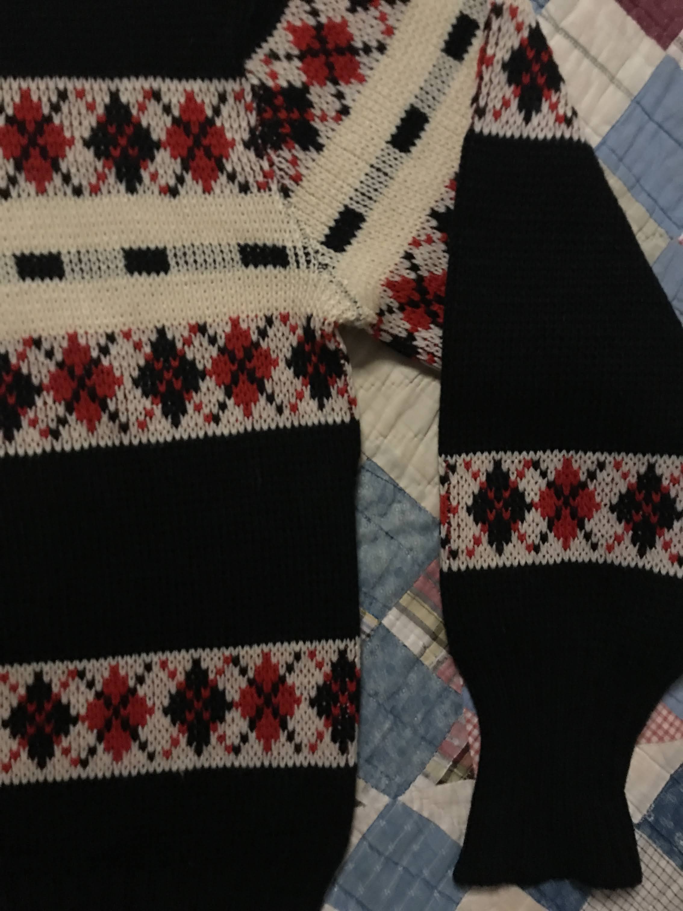 40s/50s Dark Academia Argyle Wool Plaid Preppy Sweater By Kandahar by Bert Charon - Image 14