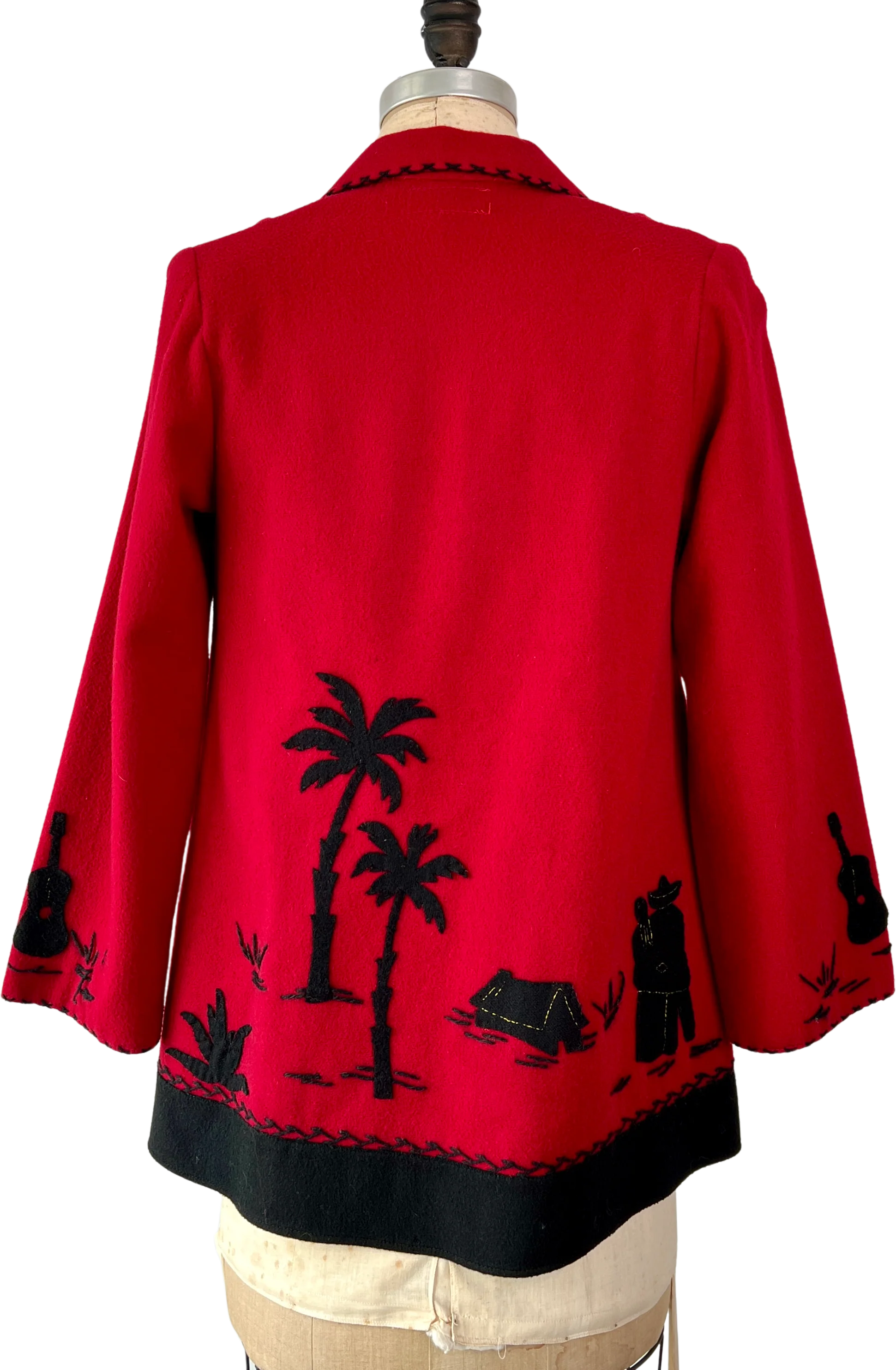 40s/50s Desert Scene Wool Jacket By La Mexicana Fabrica De Ropa - Image 2