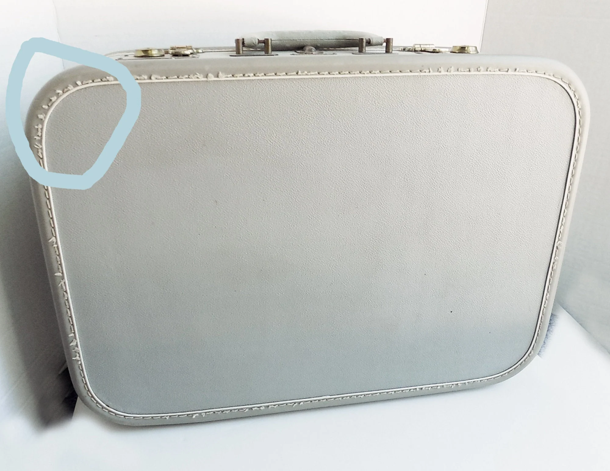 40s 50s Dolly Madison Travel Case Peekskill, Ny Red Silk Satin Lining Matching Waterproof Make Up Case4 Pockets Ribbon Ties - Image 9