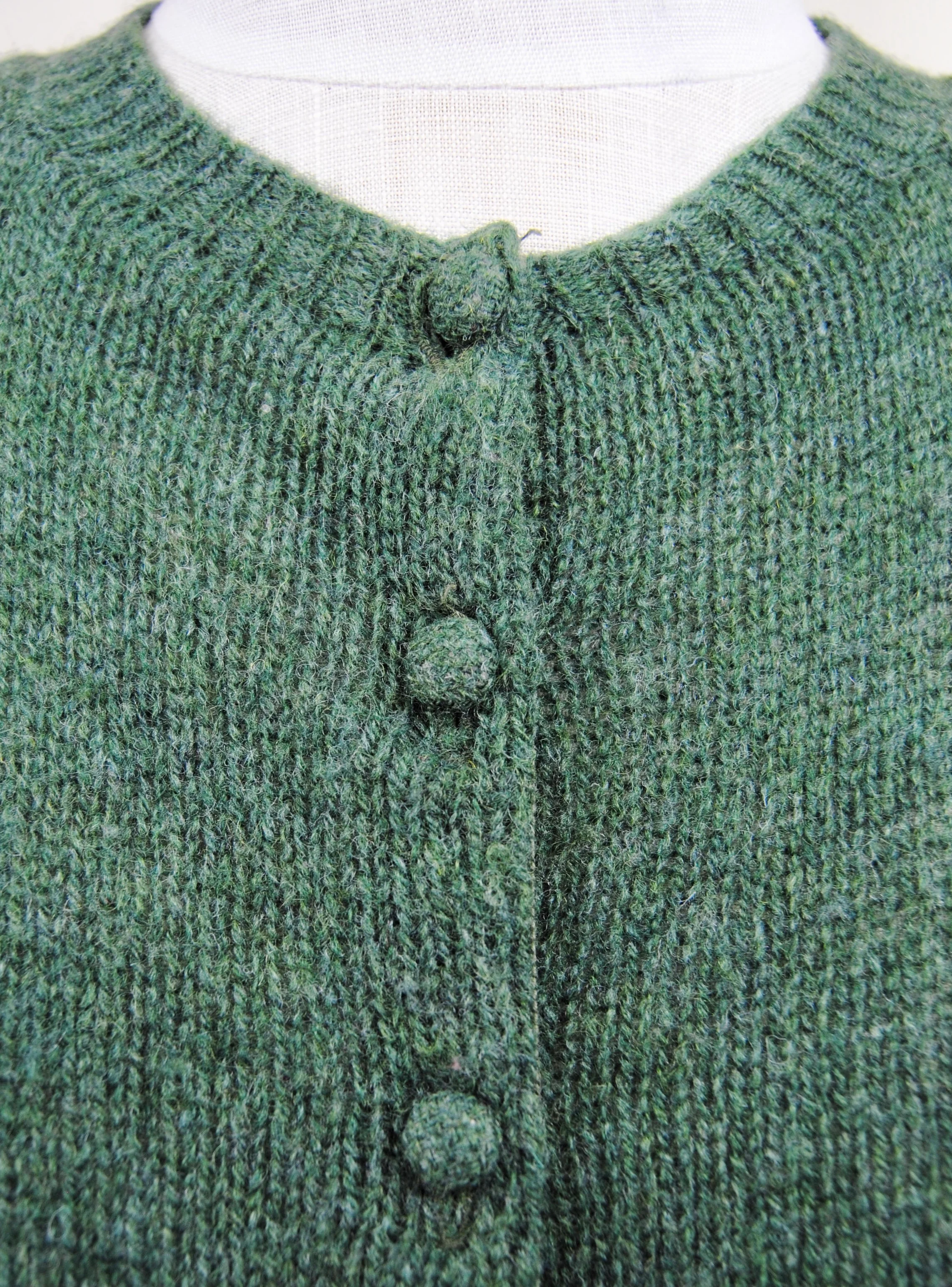40s/50s Green Wool Cardigan By Beecroft Ltd. - Image 10