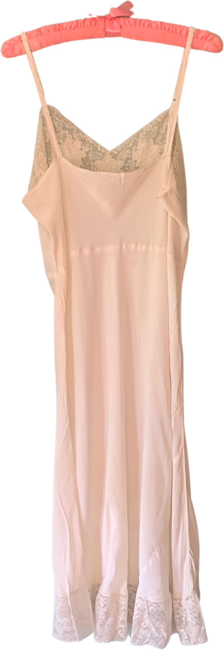 40s/50s Ivory Rayon And Lace Bias Cut Slip By Lady Romance - Image 2