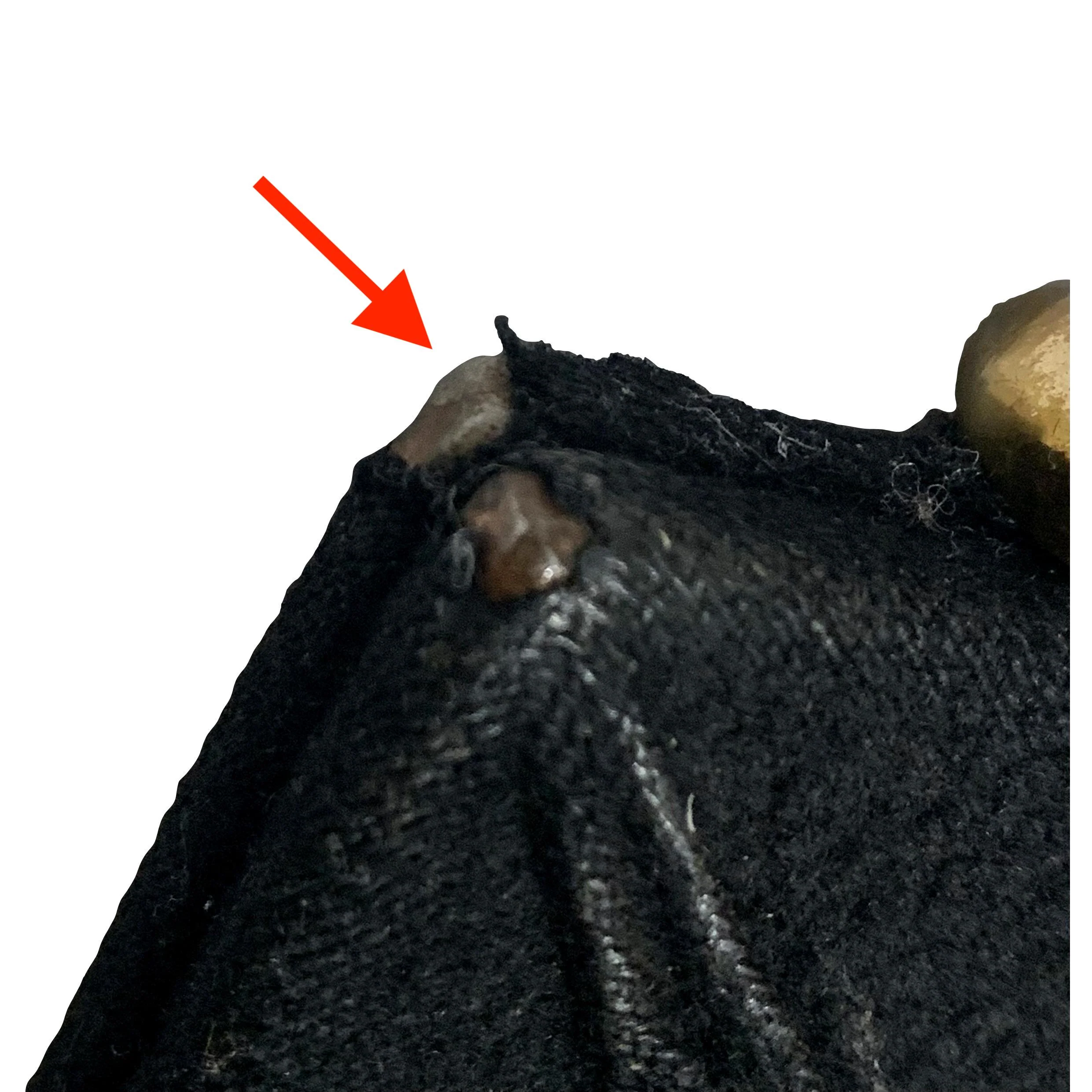 40s/50s Long Vertical Black Wool Pleat Top Handle Bag By Ingber - Image 8