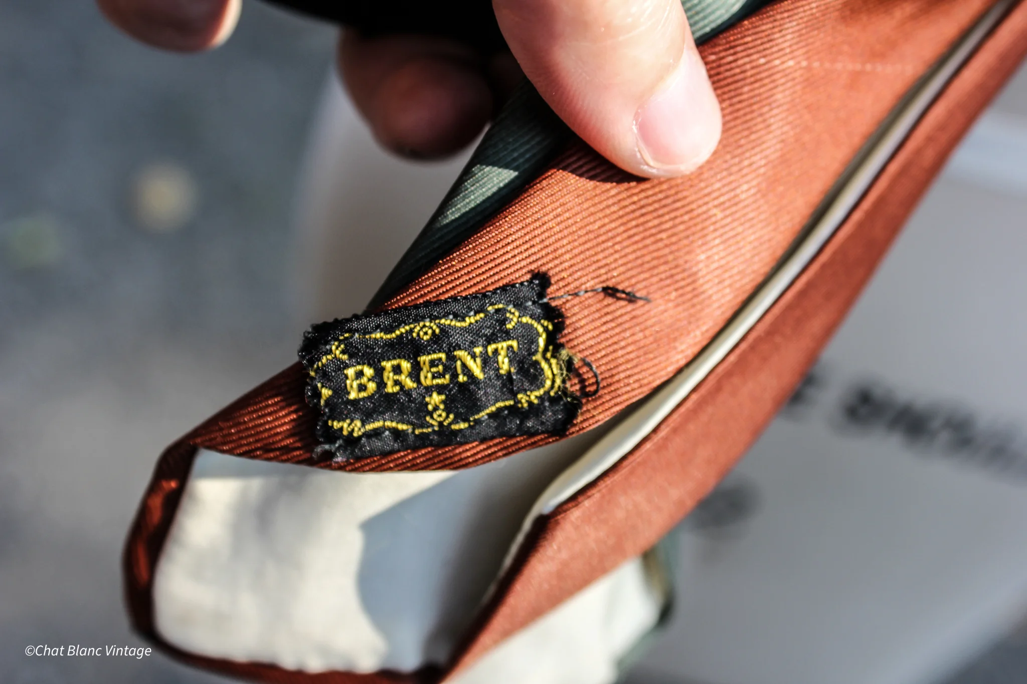 40s/50s Mountain Themed Brown Pink And Green Tie By Brent - Image 5
