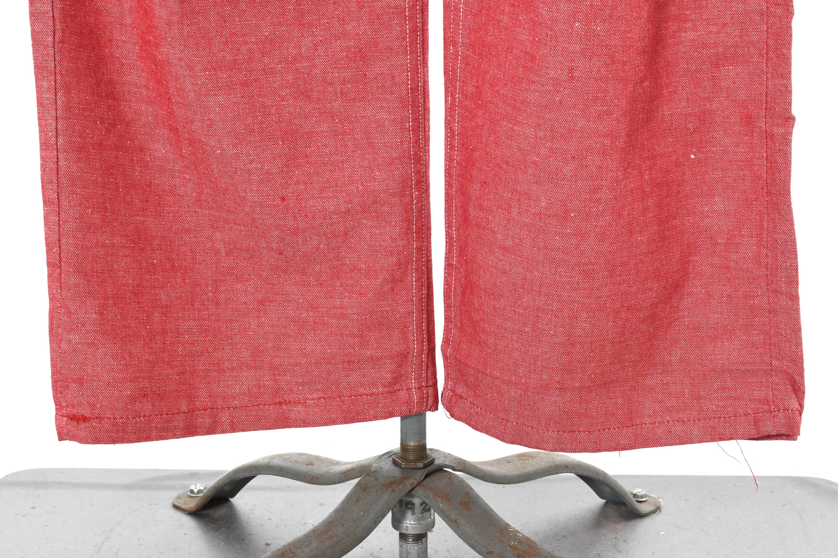 40s/50s Rare Red Denim Jacket Western Workwear Jeans By Fleischman's Apparel City - Image 14