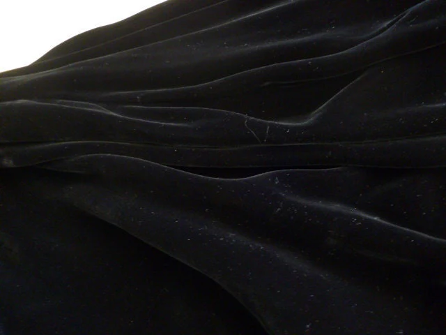 40s- 50s Velvet Black Circle Skirt and Matching Velvet Bolero Jacket by Lilly Diamond Of California - Image 4