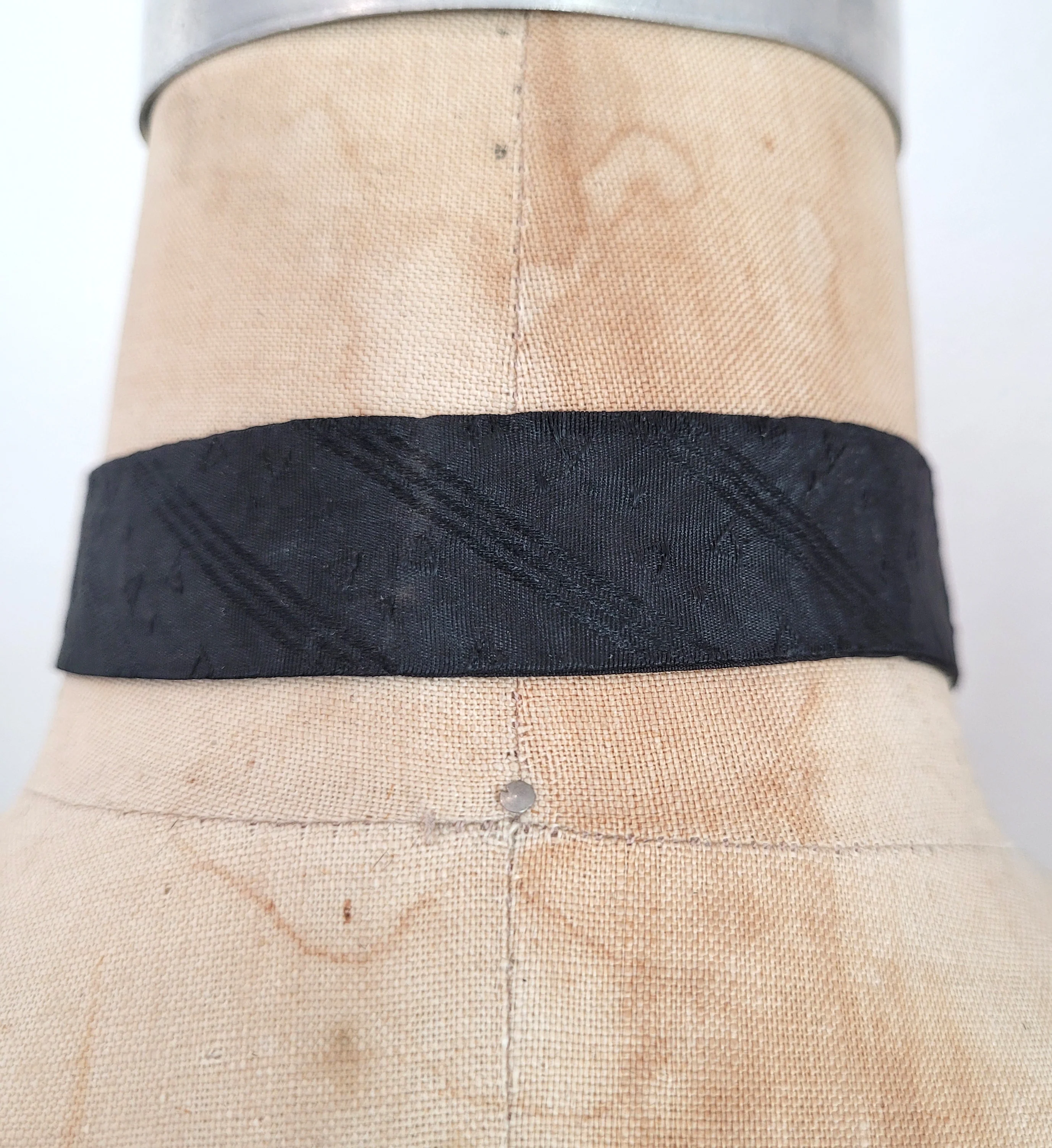 40s/50s Vintage Silk Striped Adjustable Bow Tie Patent By Regal Adjusto-Tie - Image 5