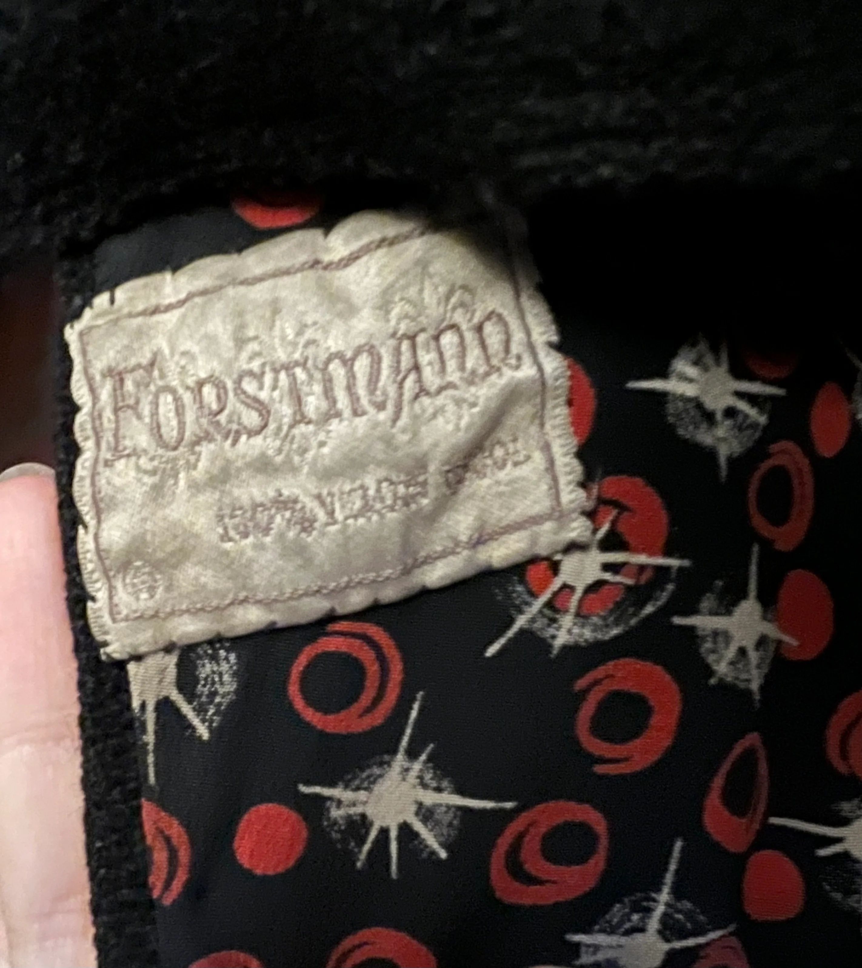 40s/50s Wool 3-piece Skirt Suit With Atomic Novelty Print - Image 10