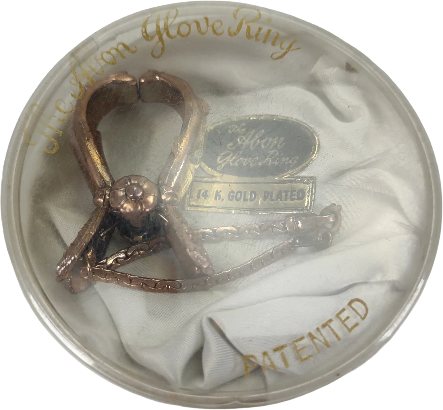 40s Abon Glove Ring Clip 14k Gold Plated Hand Shaped By Abon