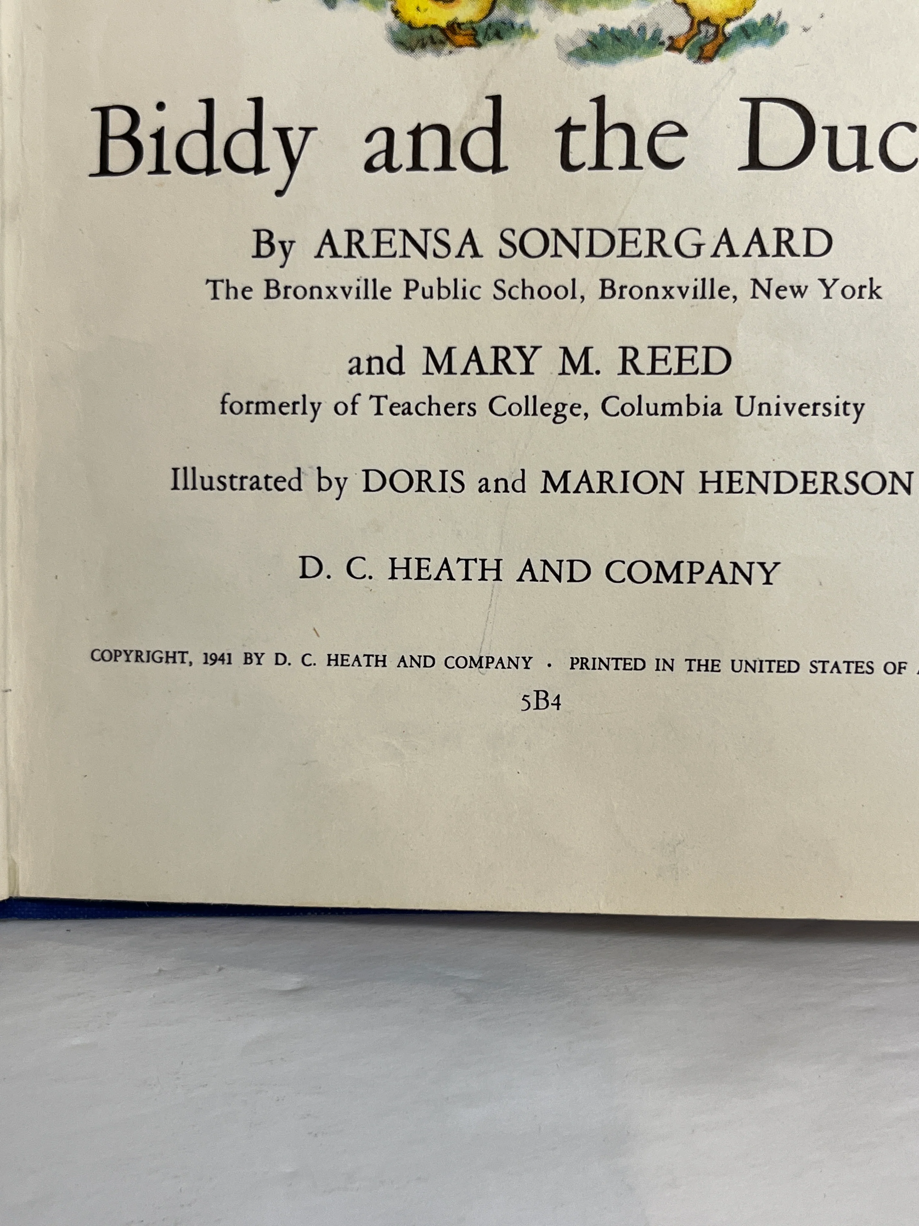 40s Adorable Primary Book "biddy And The Ducks" By Arensa Sodengaard - Image 5