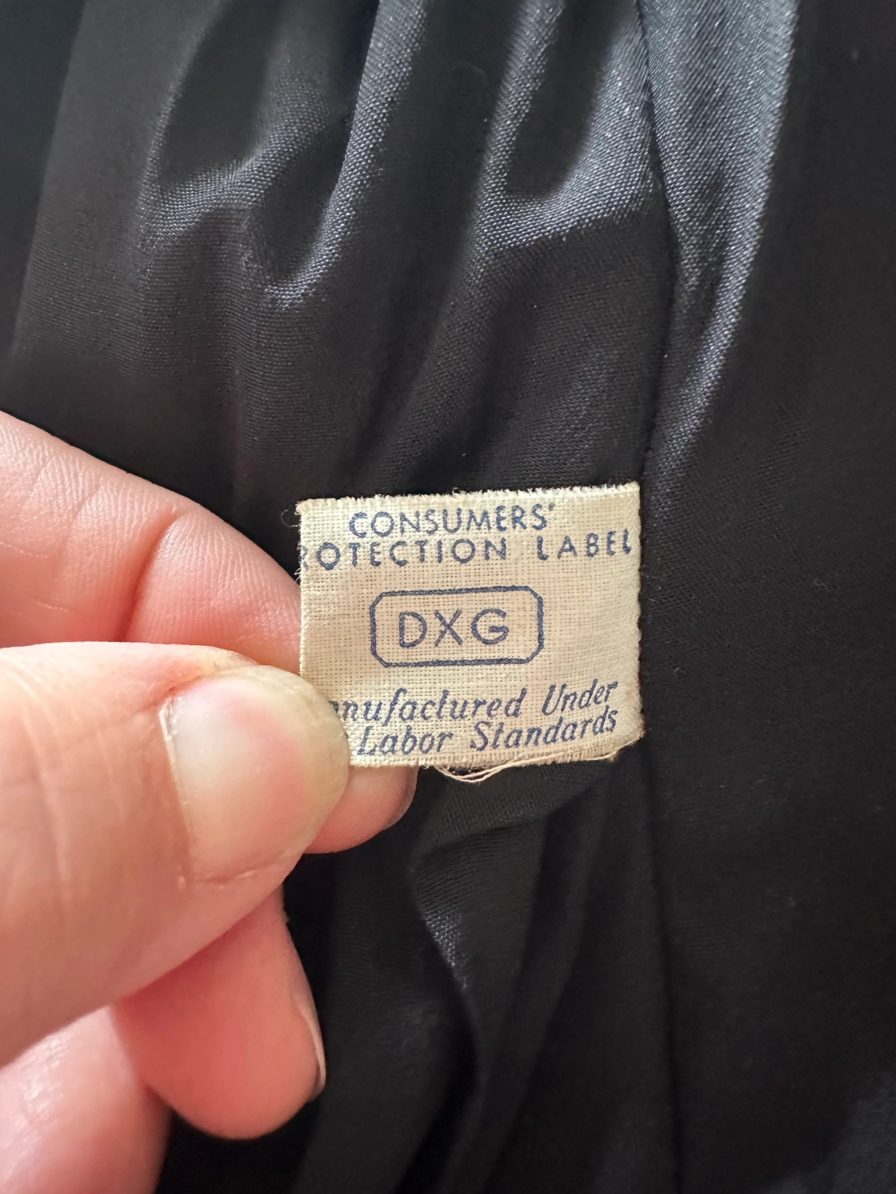 40s Black Wool And Curly Lamb Coat By Gassman - Image 6