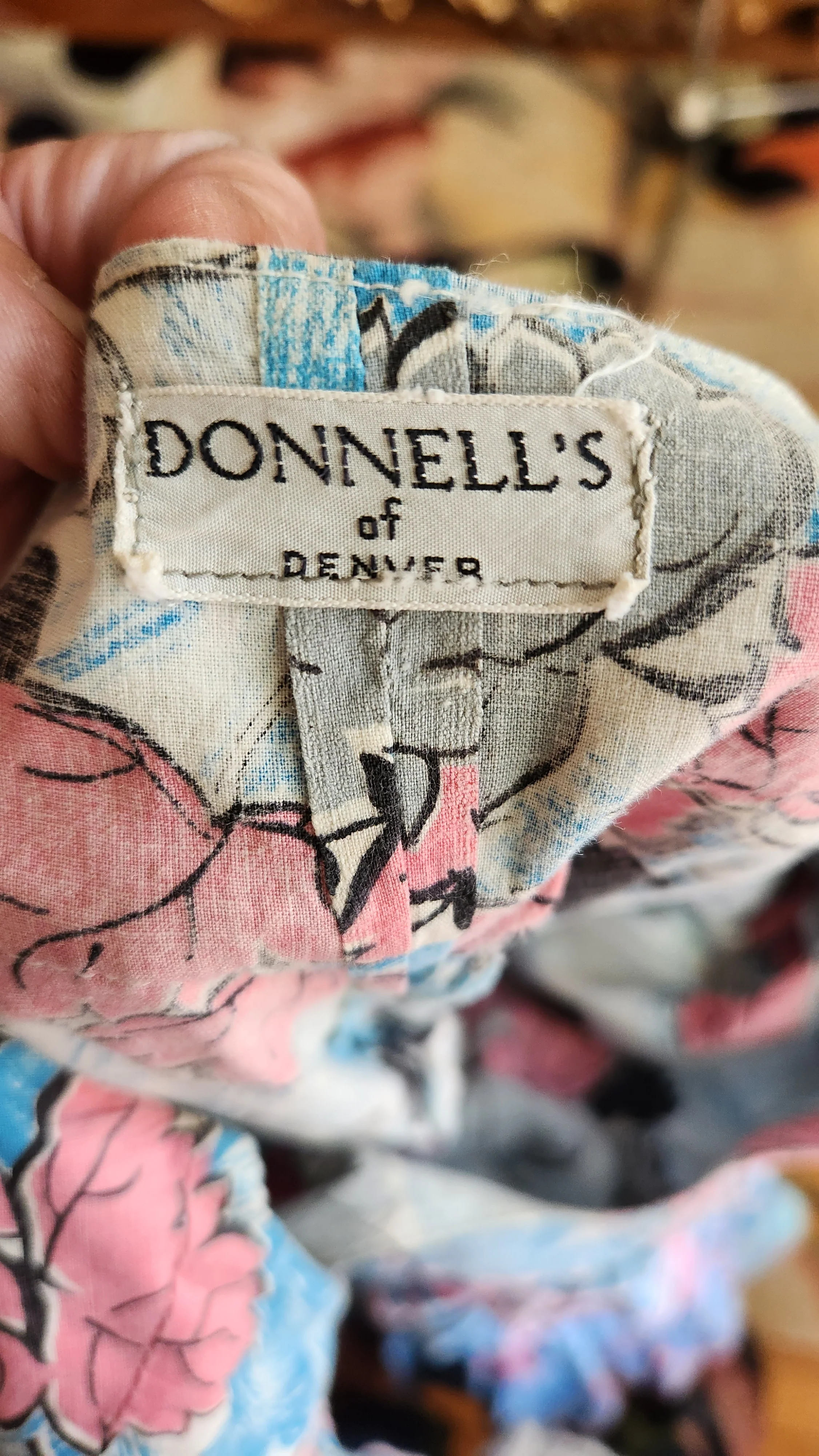 40s Blue And Pink Cotton Barn/square Dance Dress By Donnell's of Denver - Image 11