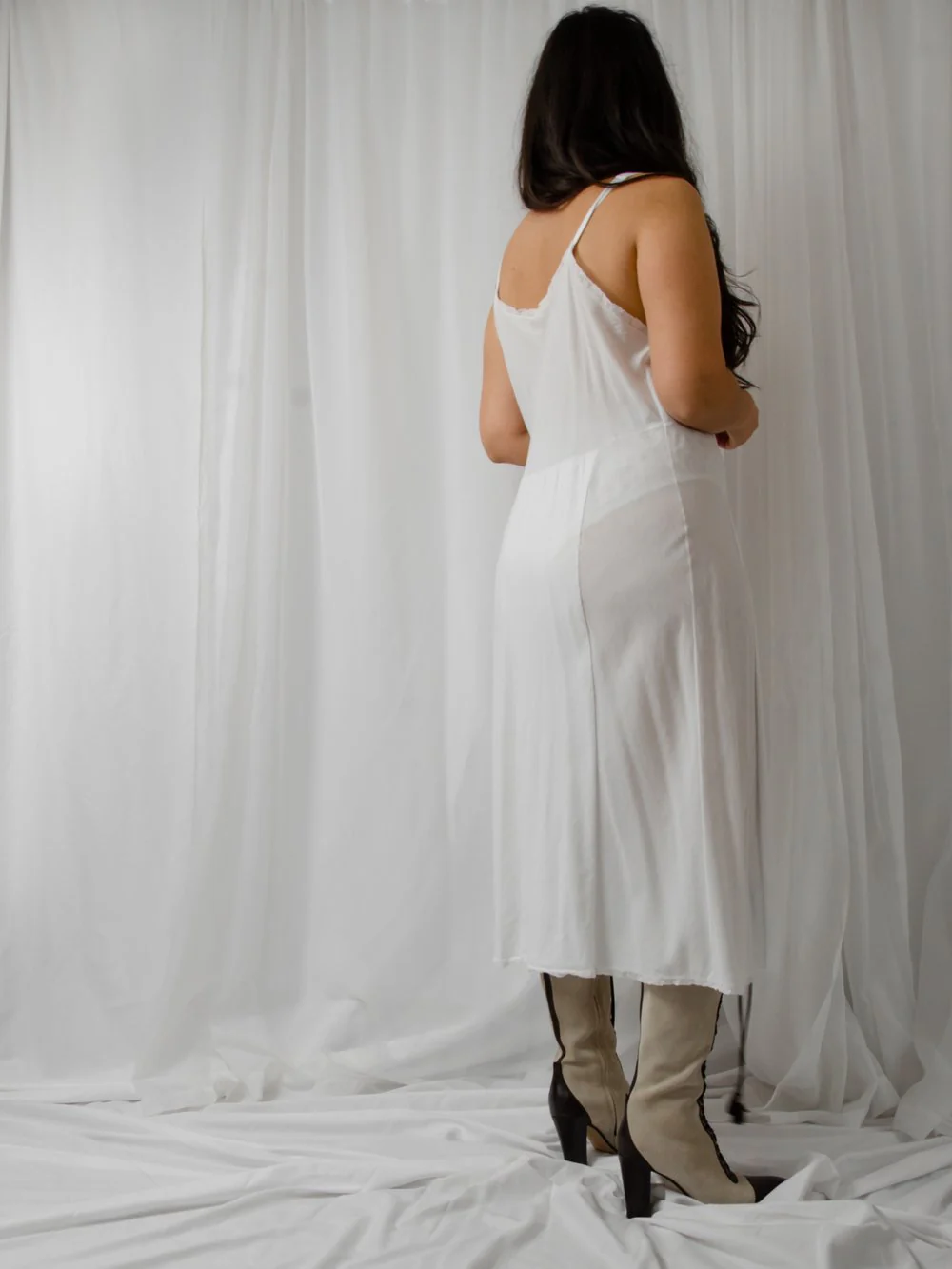 40s Cotton Slip Dress - Image 5