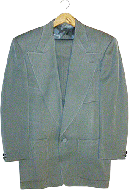40s Dark Aqua Wide Lapel Hollywood Patch Pocket Peg Leg Suit Hep Cat Swing