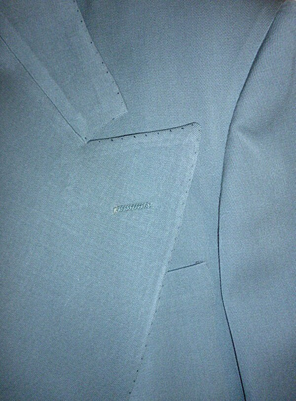 40s Dark Aqua Wide Lapel Hollywood Patch Pocket Peg Leg Suit Hep Cat Swing - Image 2