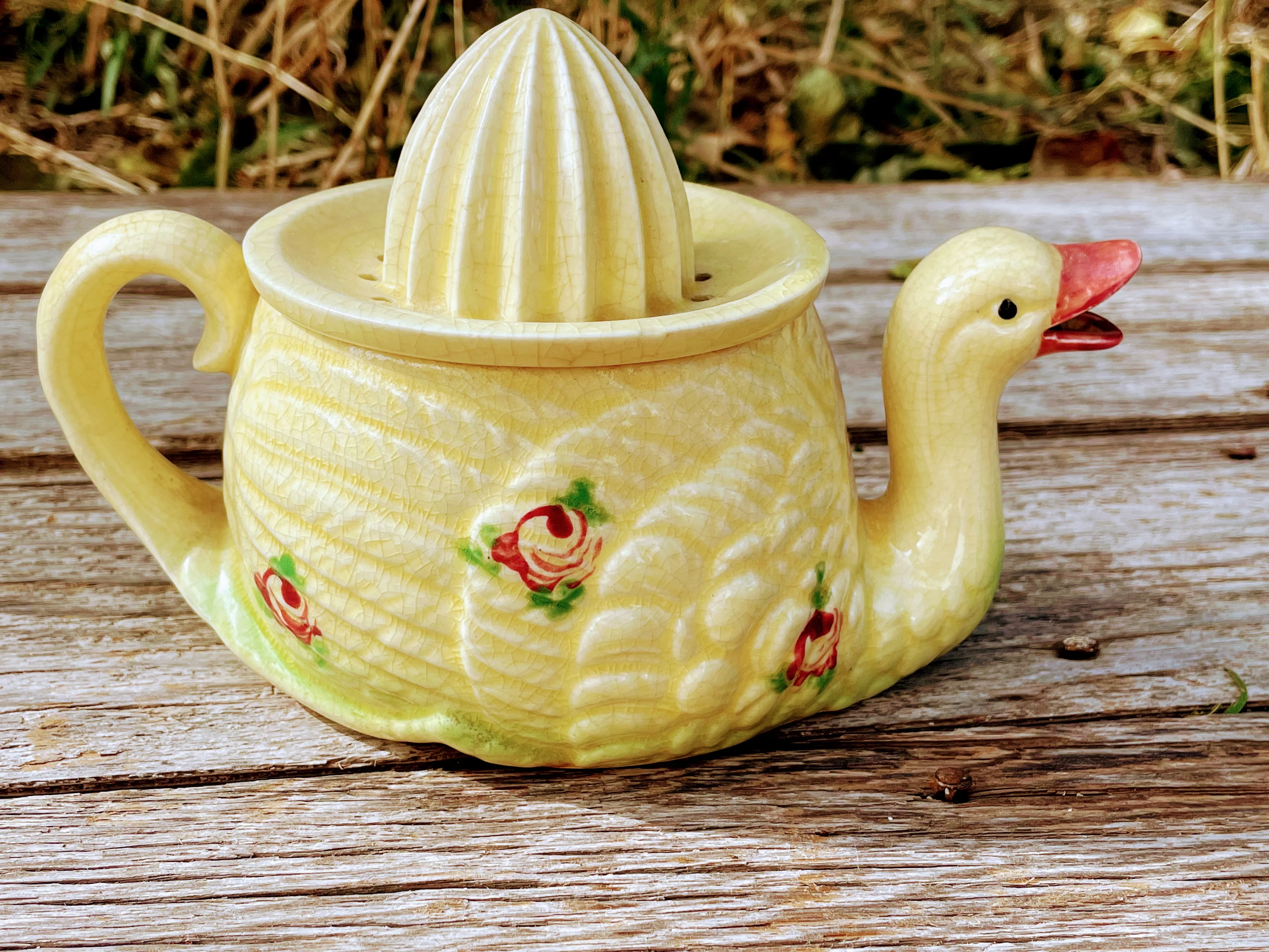 40s Duck/goose Figural Juicer Reamer Hand Painted - Image 10