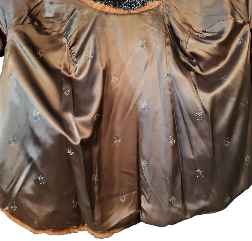 40s Exquisite World War 2 China Red Mink Fur Cape Wrap - Image 13