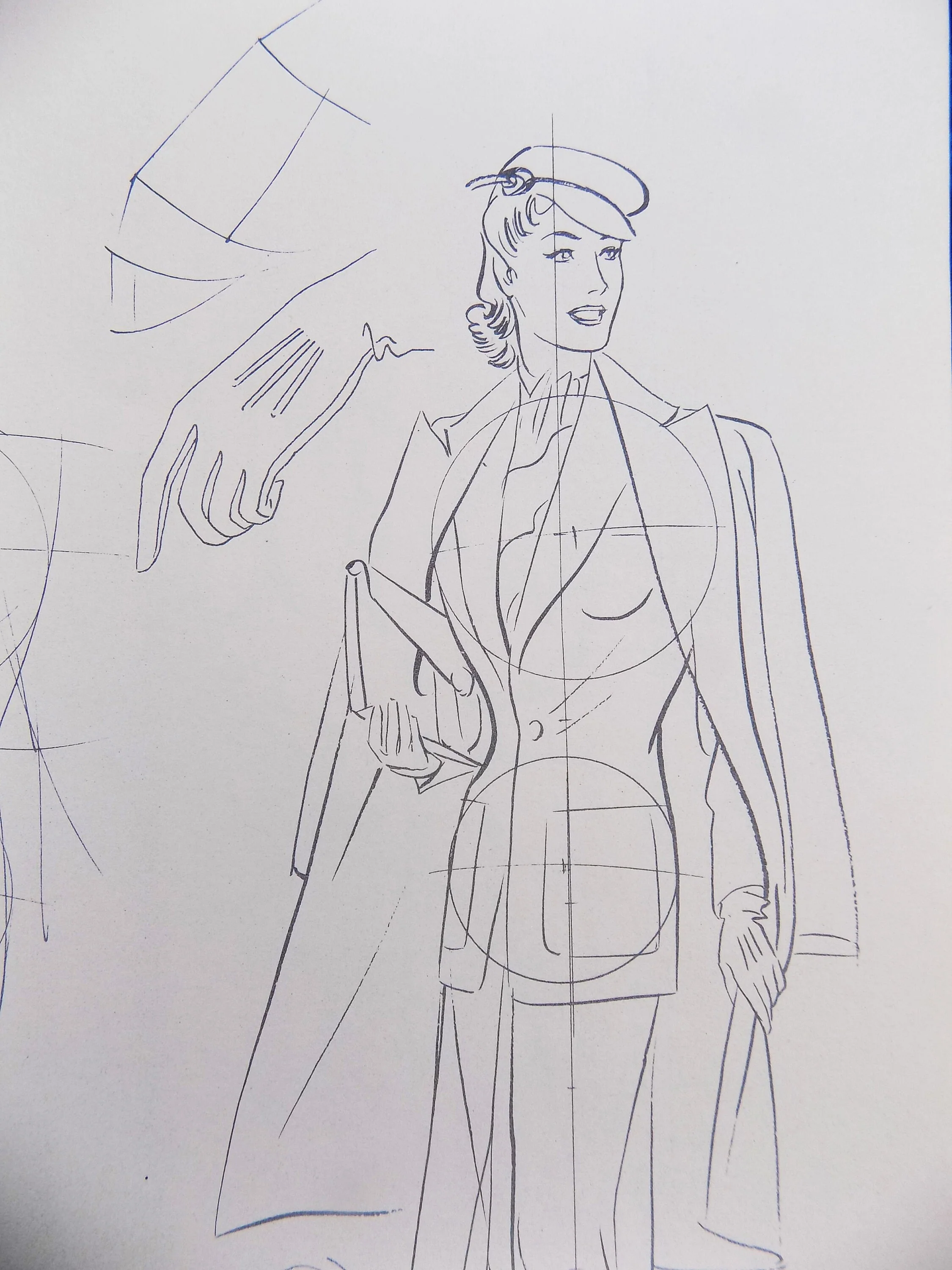 40s Female Fashion How To Draw Book by Walter T Foster How To Wartime Pen and Ink Instruction Book by Walter T Foster - Image 6