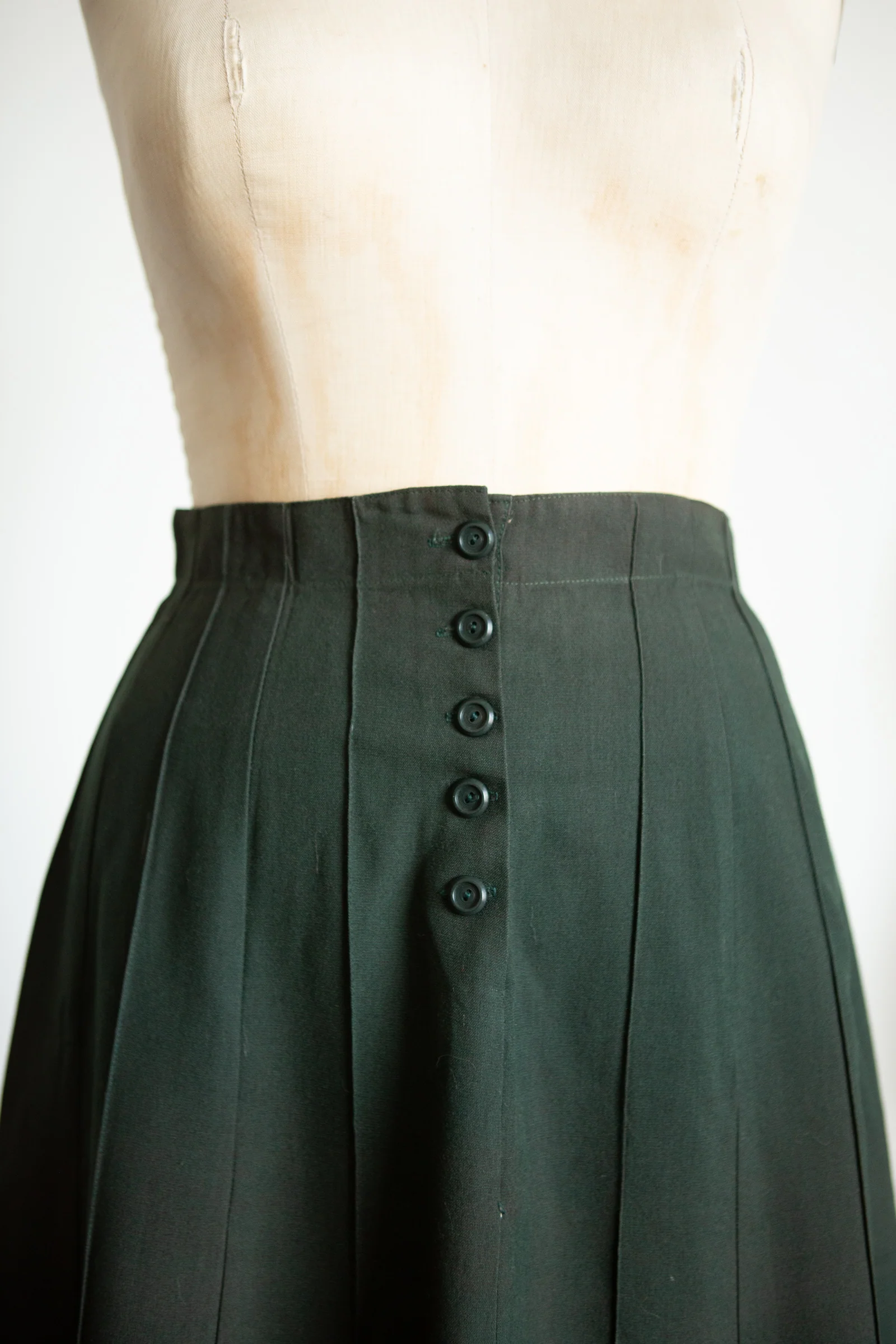 40s Forest Green Trikskirt By Koret of California - Image 3