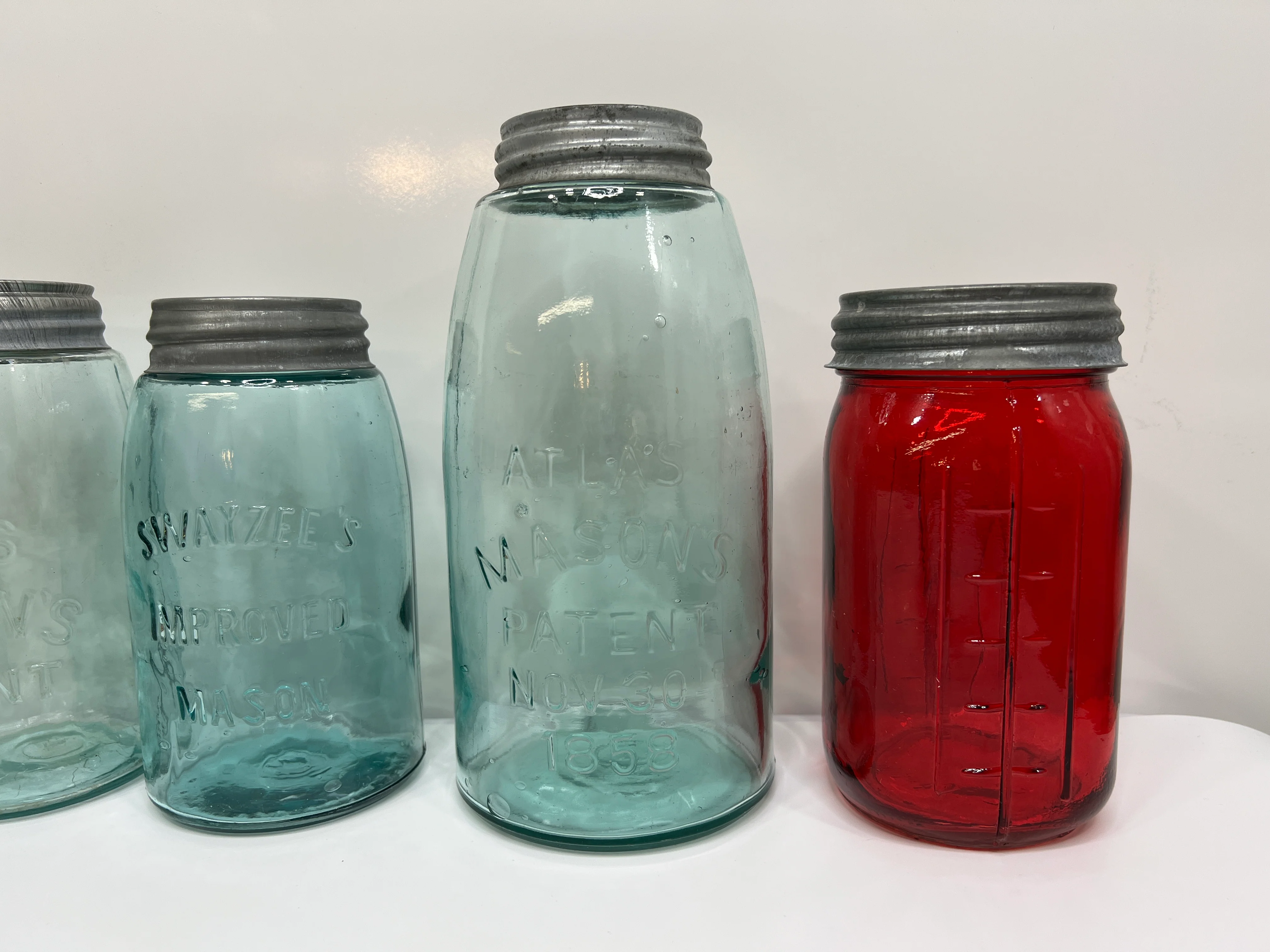 40s Lot Of Glass Atlas Mason Canning Jars W Lids By Atlas - Image 3