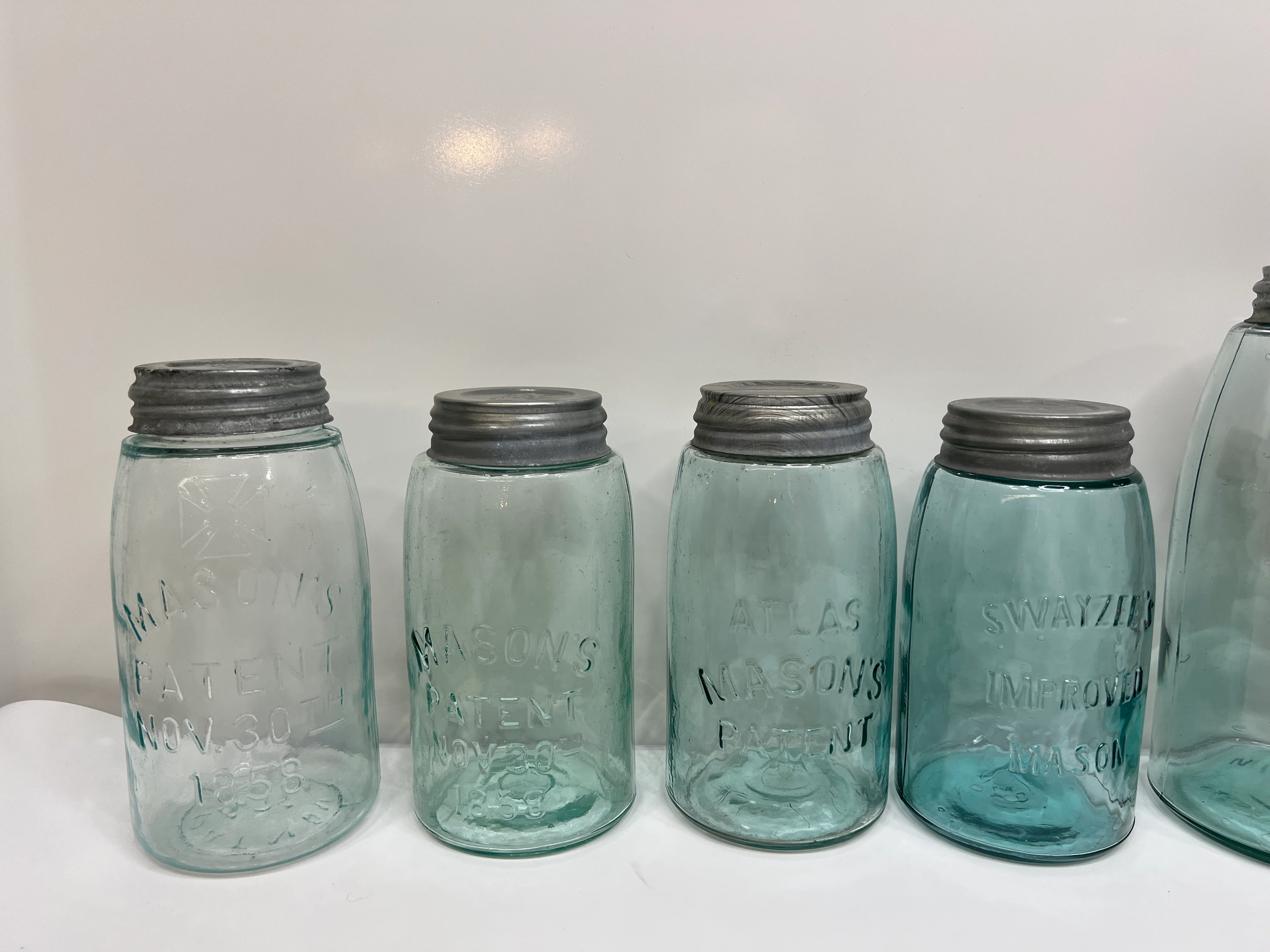 40s Lot Of Glass Atlas Mason Canning Jars W Lids By Atlas - Image 4
