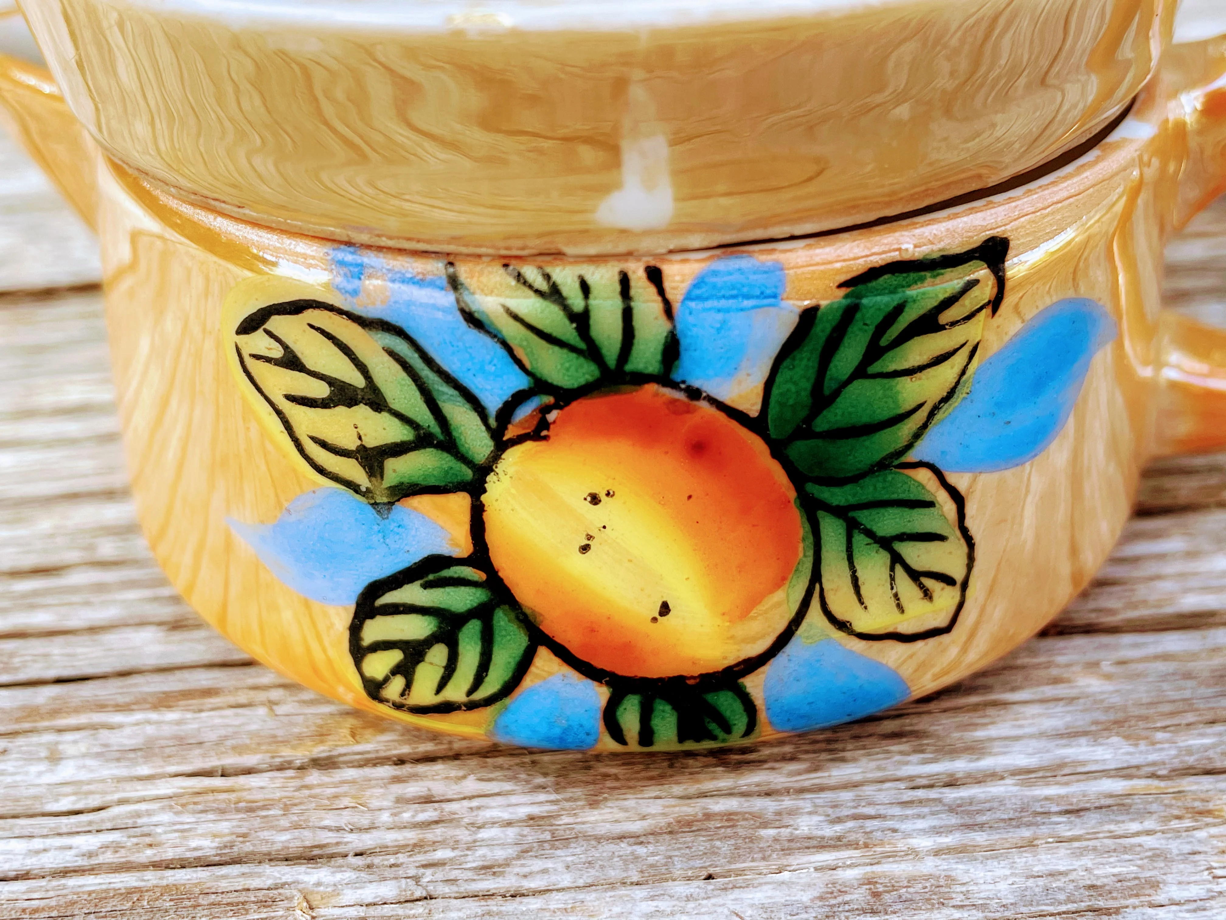 40s Lusterware Citrus Juicer Reamer Peach - Image 10