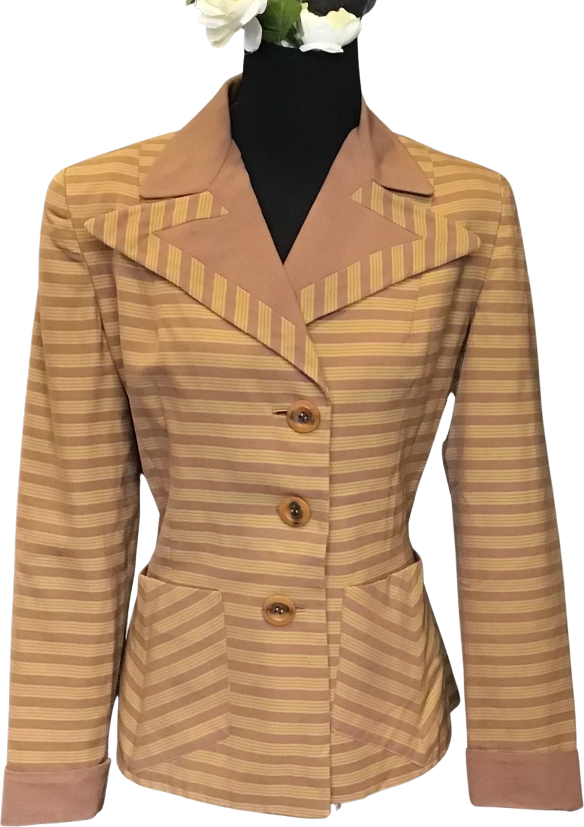 40s Striped Blazer