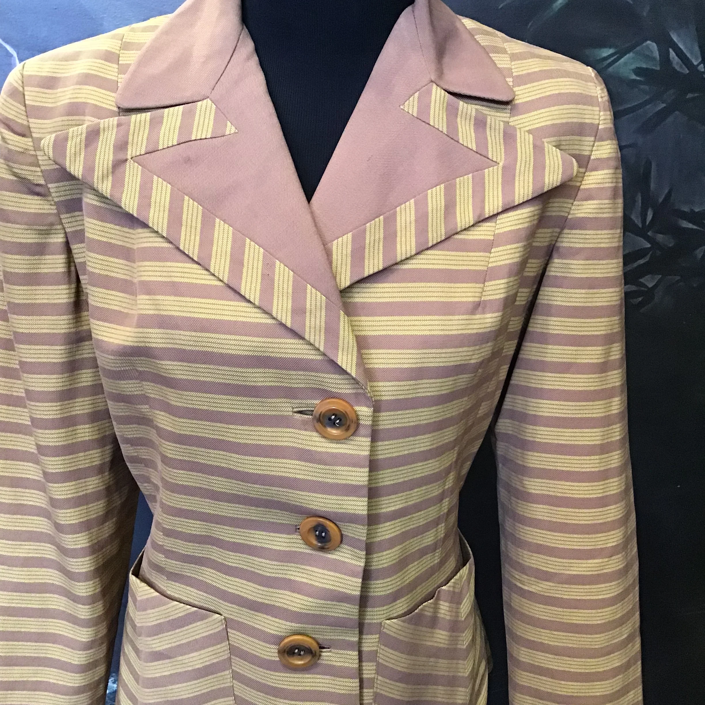 40s Striped Blazer - Image 4