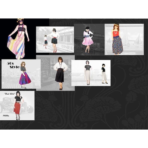 40s Taffeta Skirt High And Wide Waist, Swing Dancing - Image 10