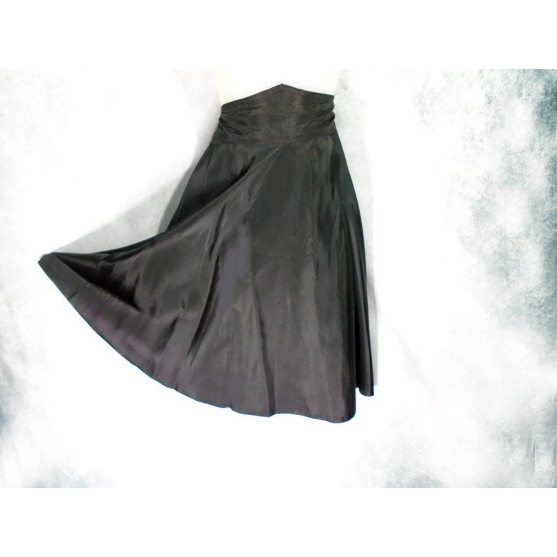 40s Taffeta Skirt High And Wide Waist, Swing Dancing - Image 4