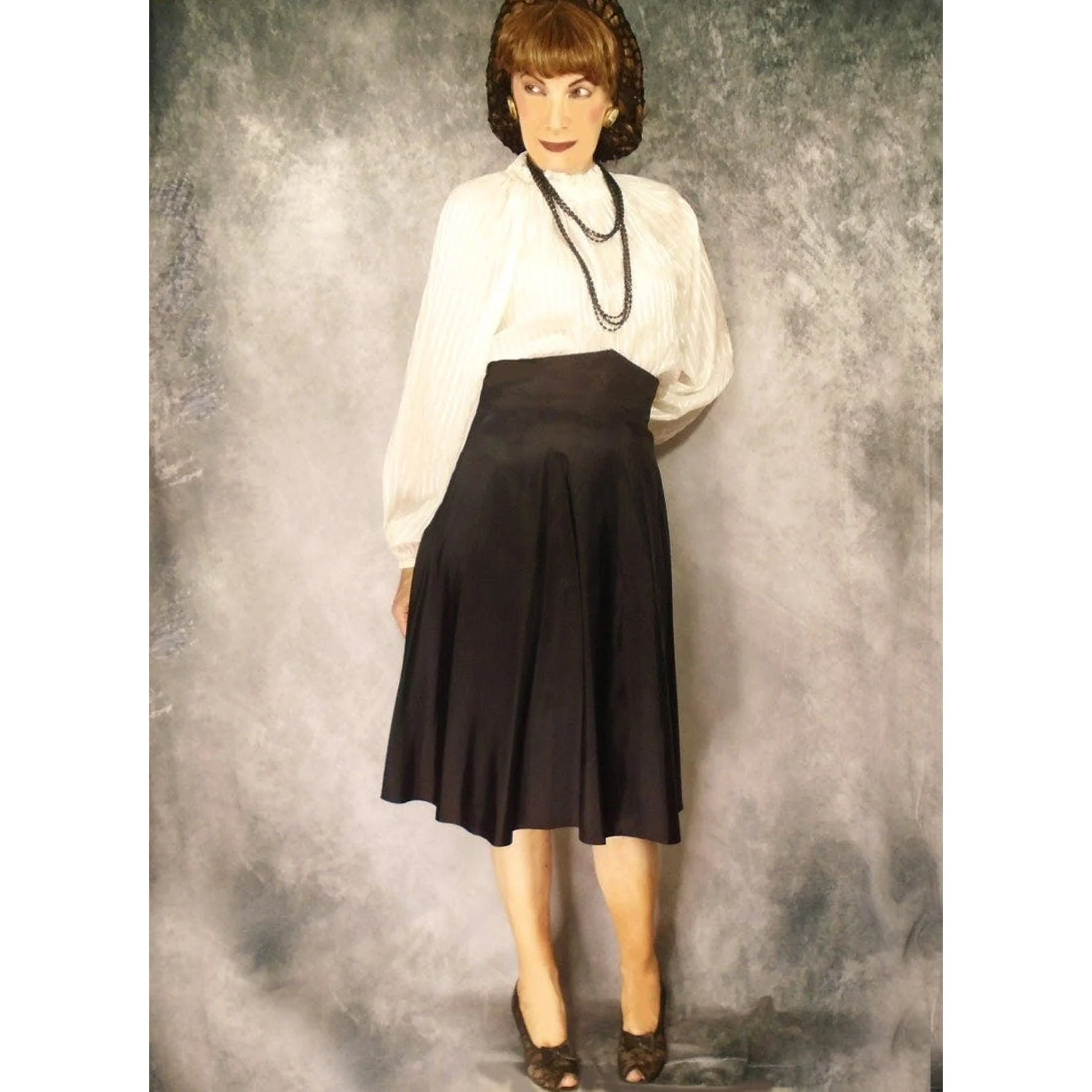 40s Taffeta Skirt High And Wide Waist, Swing Dancing - Image 5