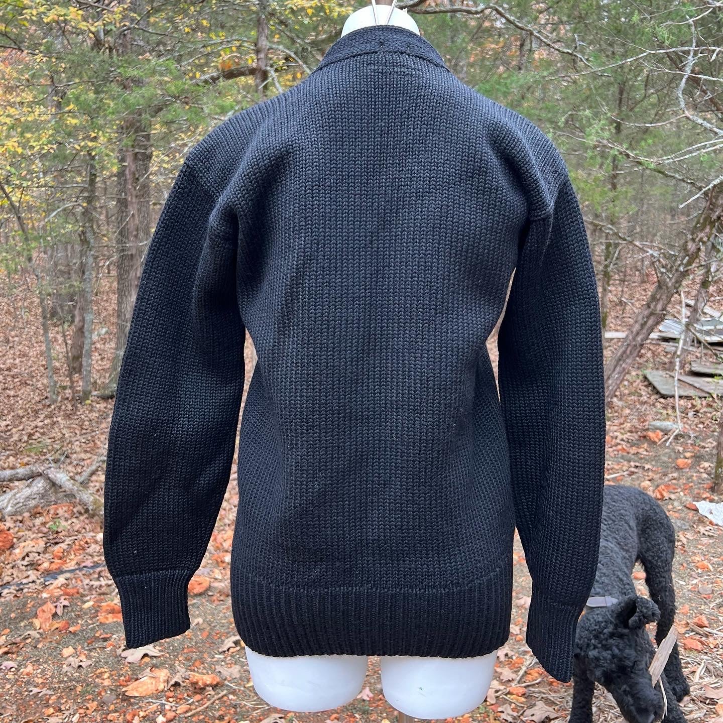 40s Varsity Sweater H Orange Cowlneck By Lowe and Campbell Athletic Goods - Image 2