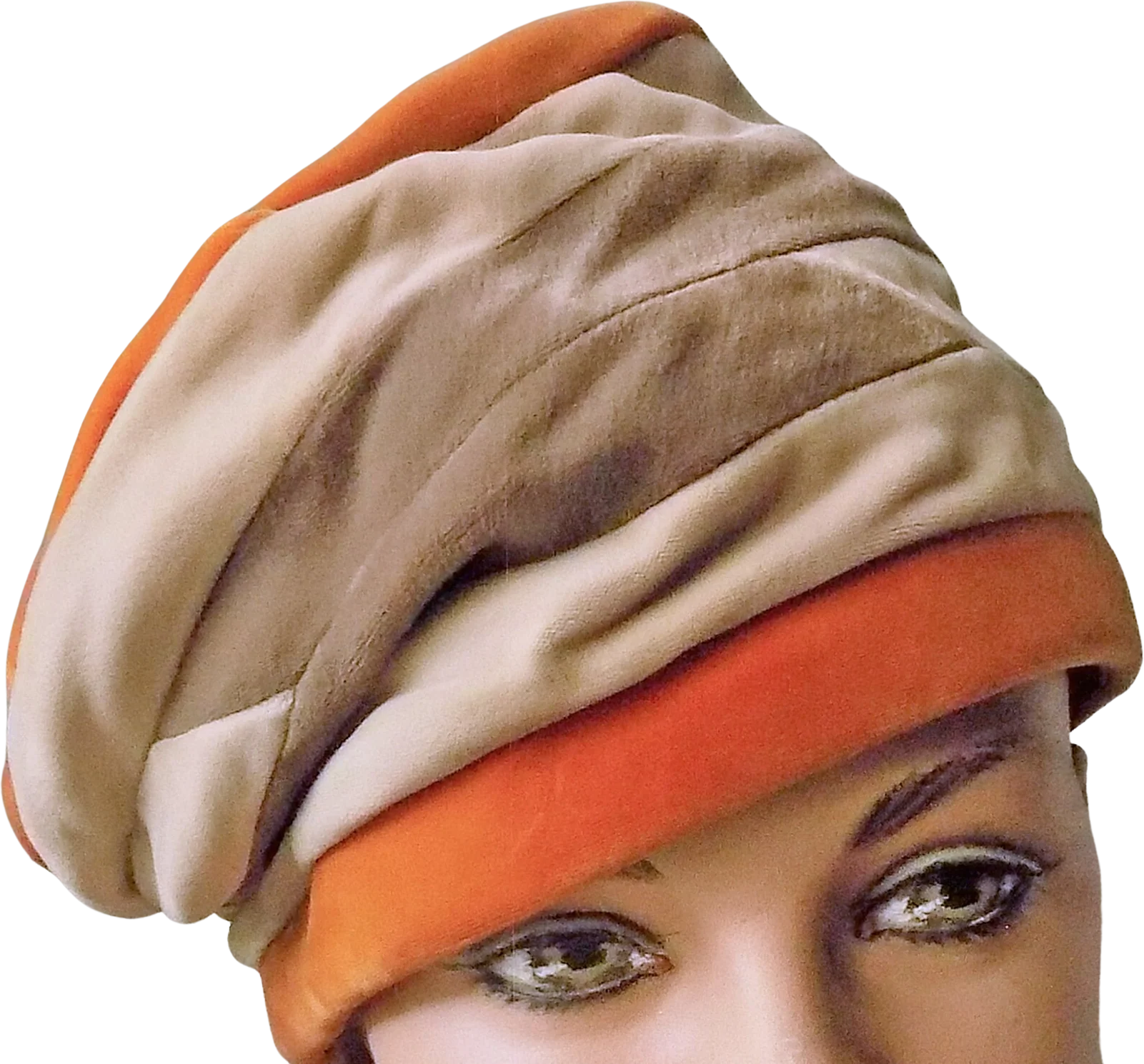 40s Velvet Turban Slouch Hat
