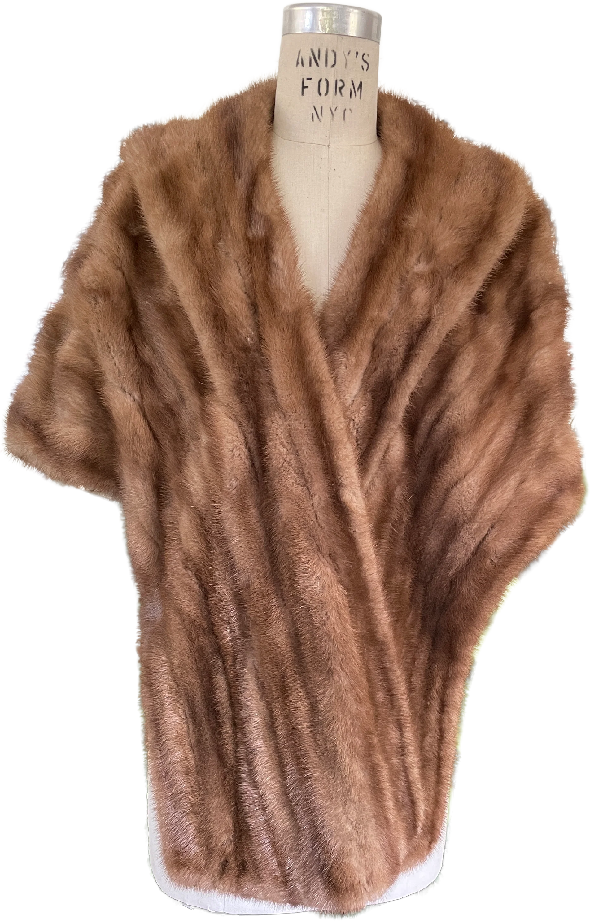 40s Vintage Mink Stole Shrug Shawl By Schiaparelli