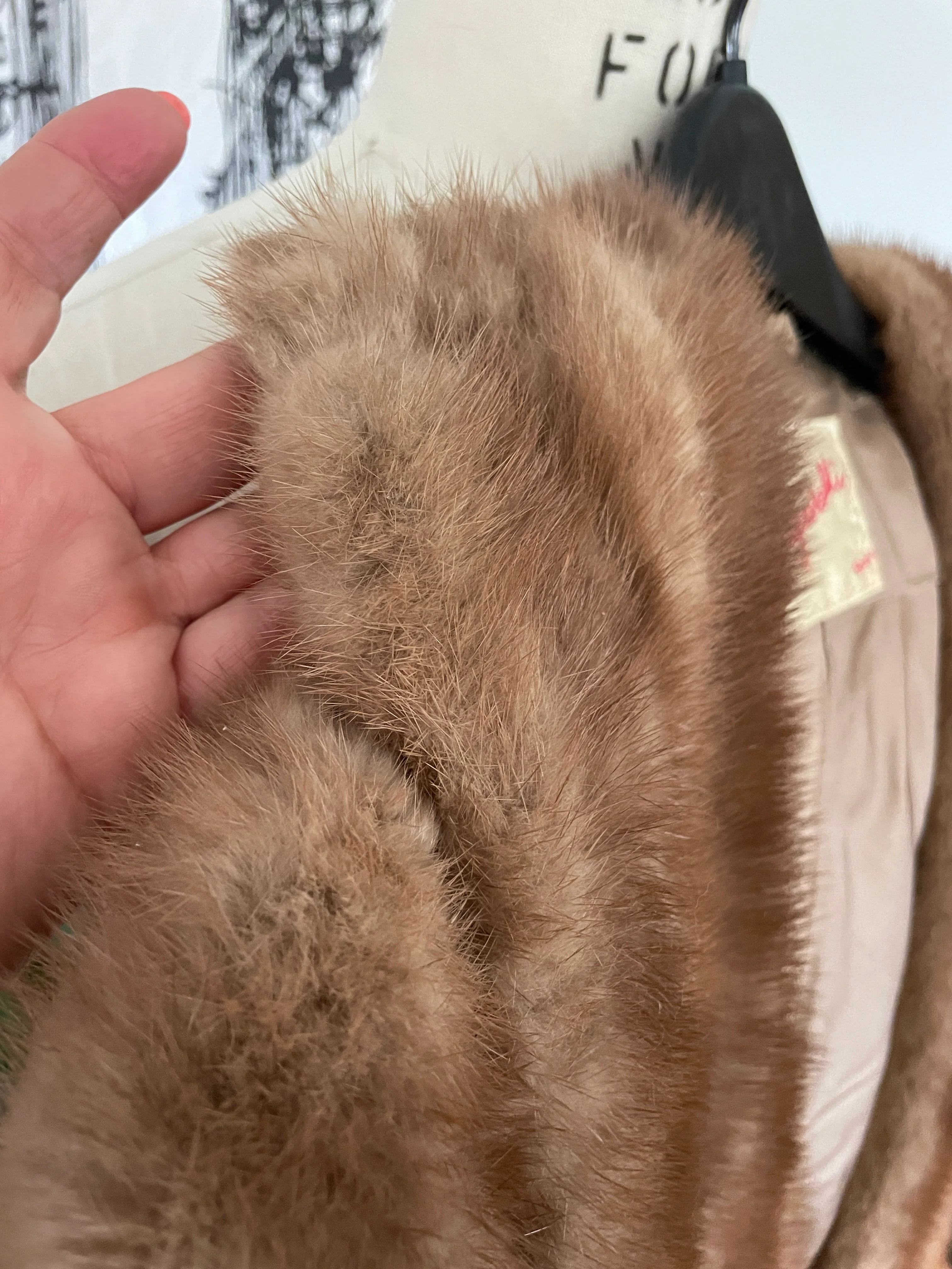 40s Vintage Mink Stole Shrug Shawl By Schiaparelli - Image 10