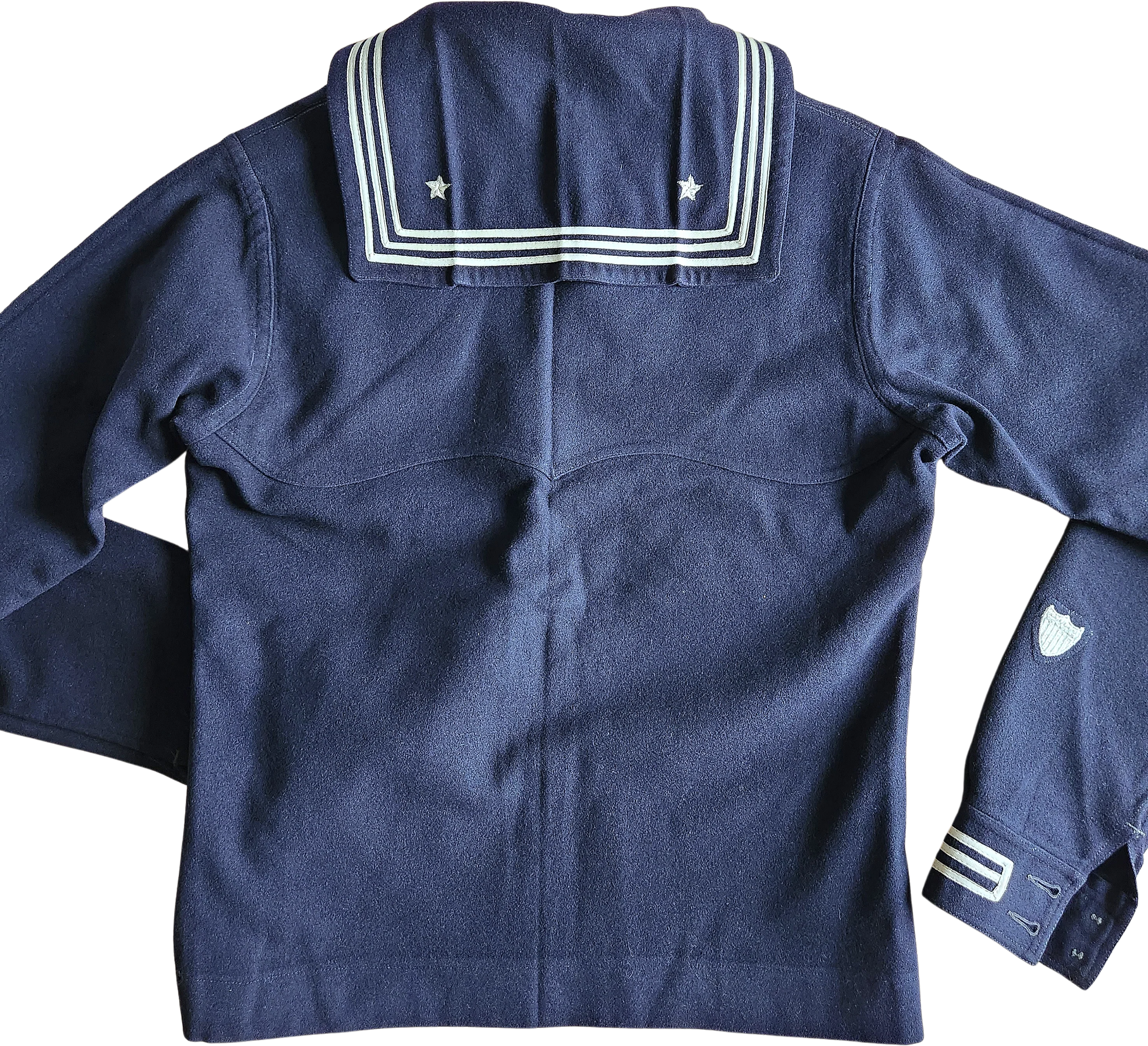 40s Wwii Navy Military Uniform Sailor Shirt/hat Set - Image 2