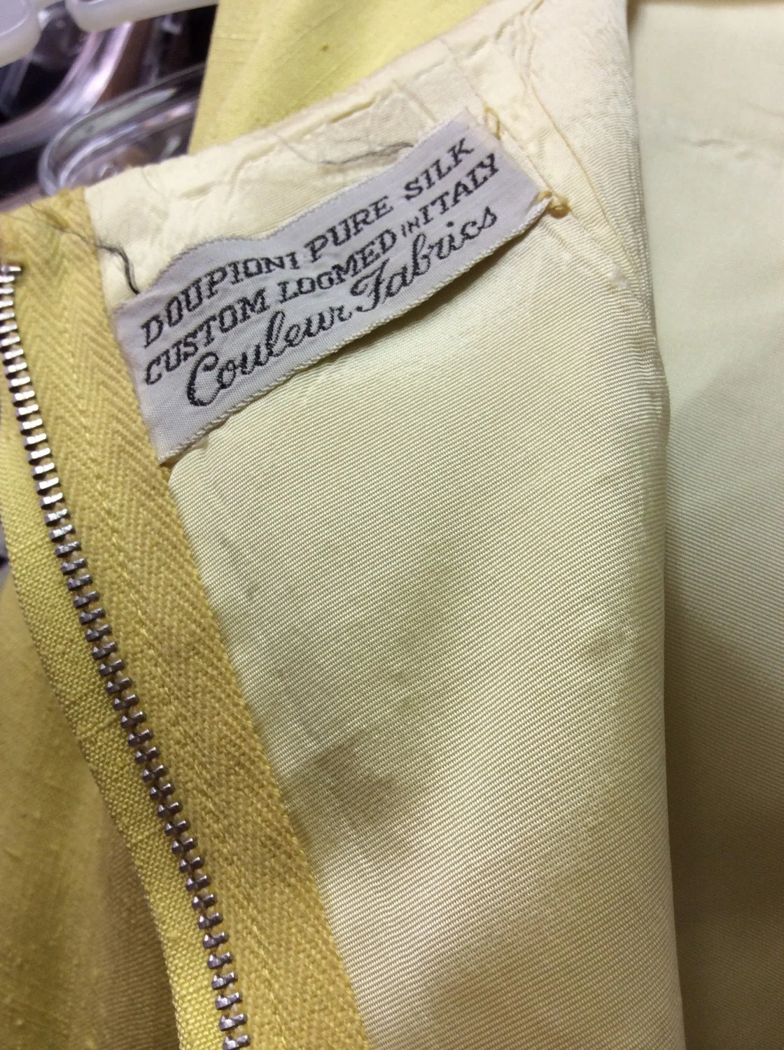 50’s-60’s Yellow Silk Dress by Debby of California by Jack Needleman - Image 4