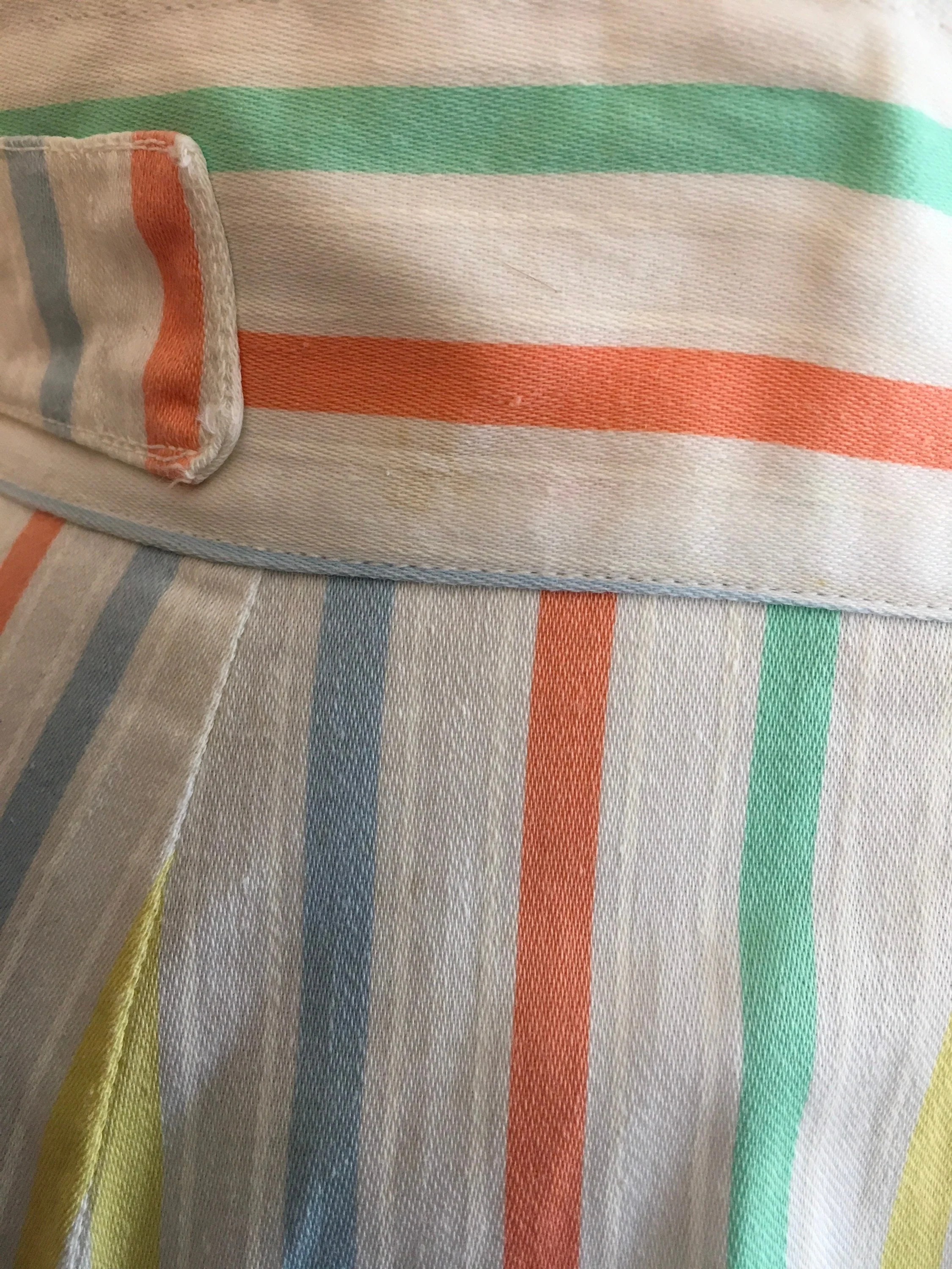 50’s Chevron Stripe A-Line Pastel Skirt - Image 8