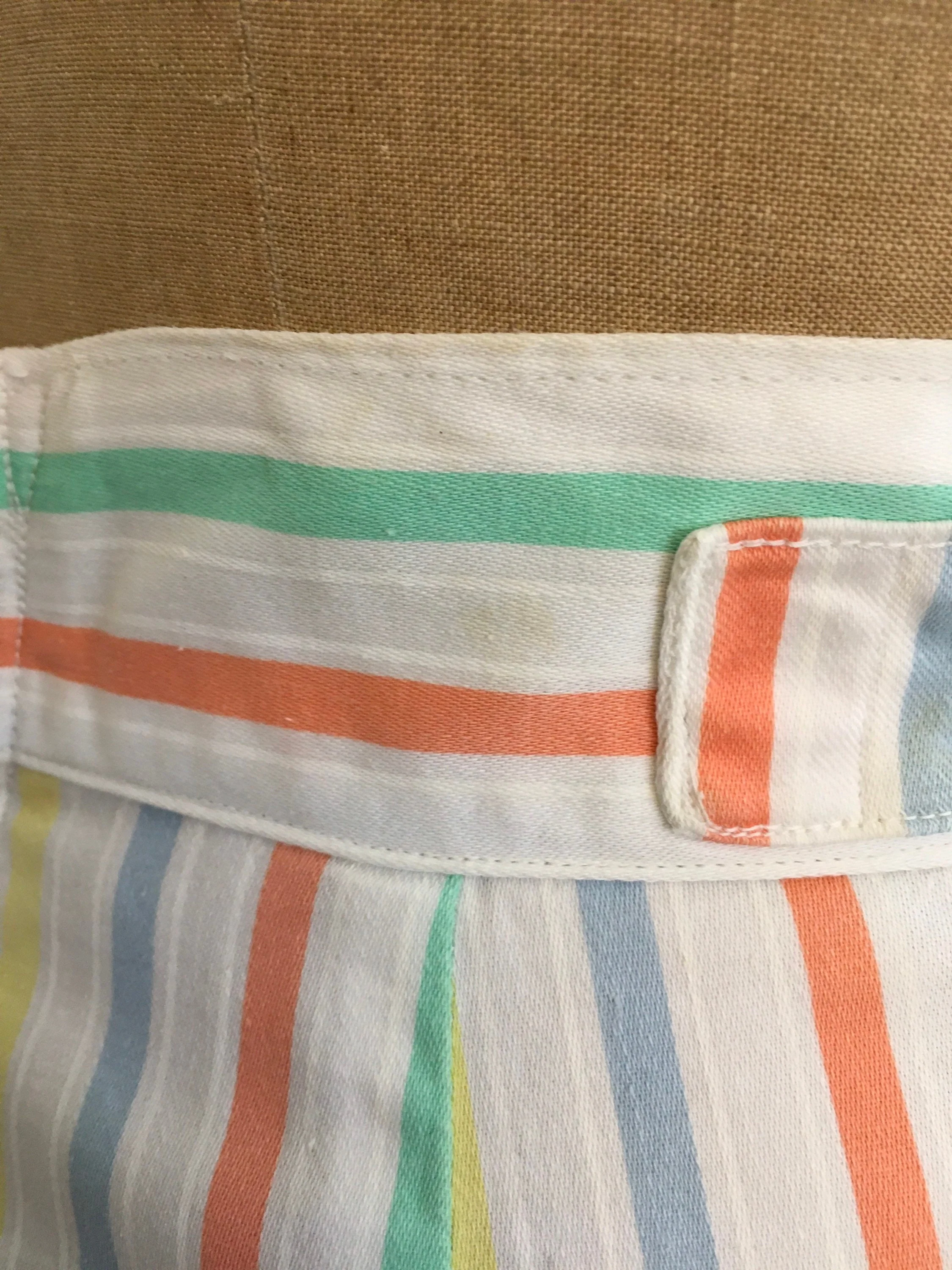 50’s Chevron Stripe A-Line Pastel Skirt - Image 9