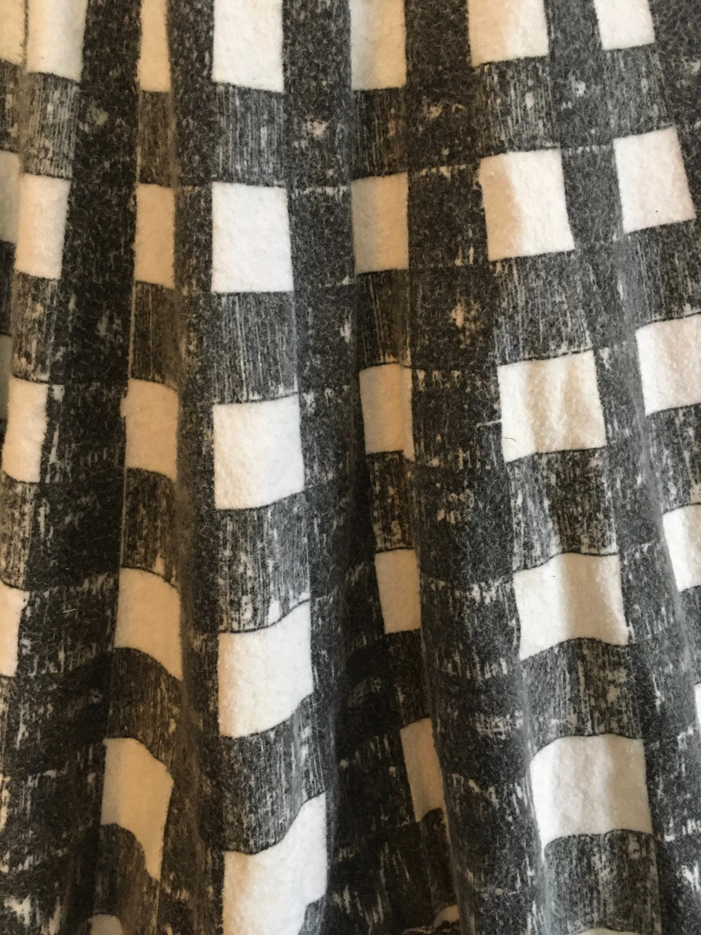 50’s Plaid Flannel Border Print Circle Skirt - Image 6
