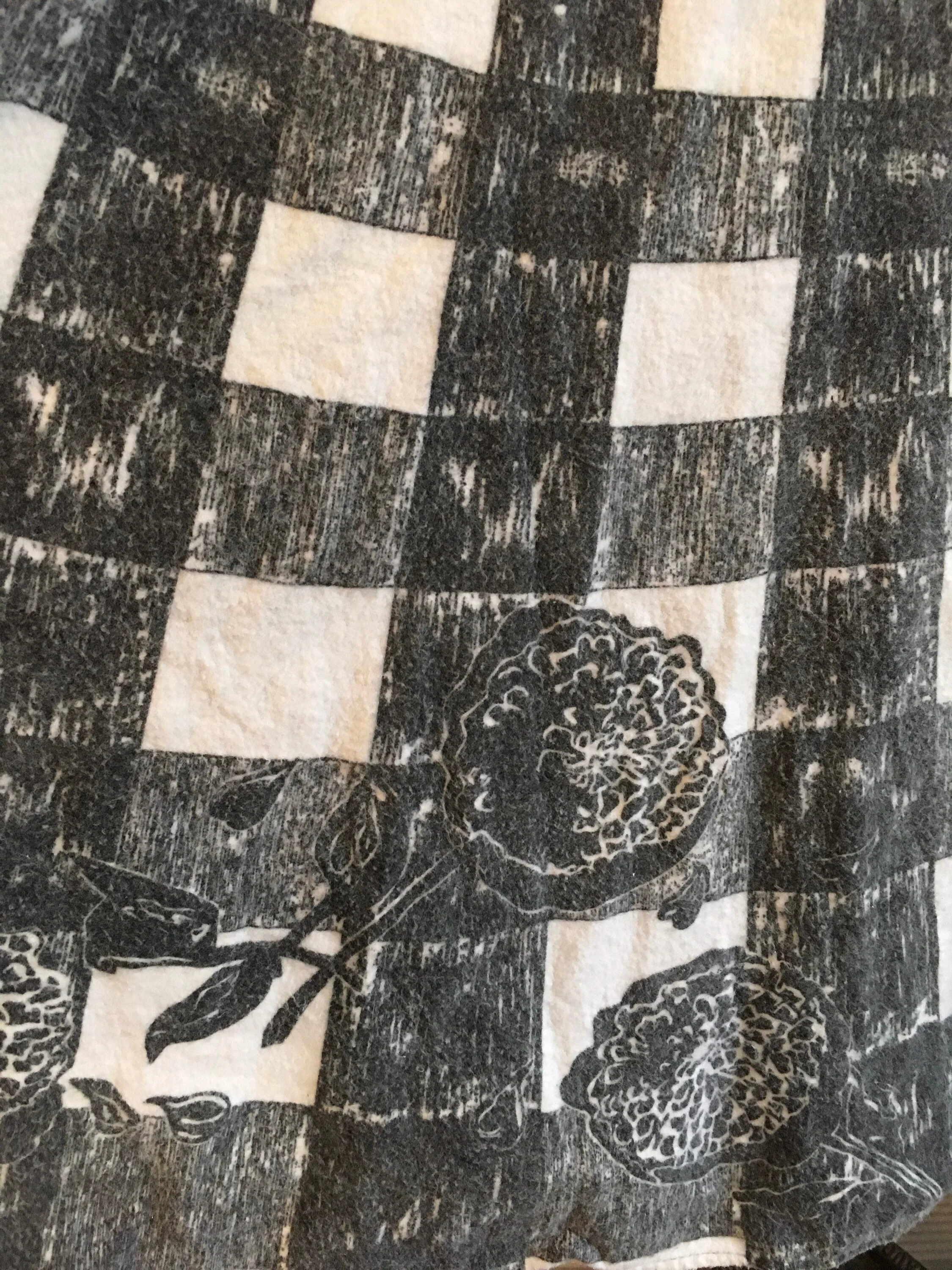 50’s Plaid Flannel Border Print Circle Skirt - Image 7