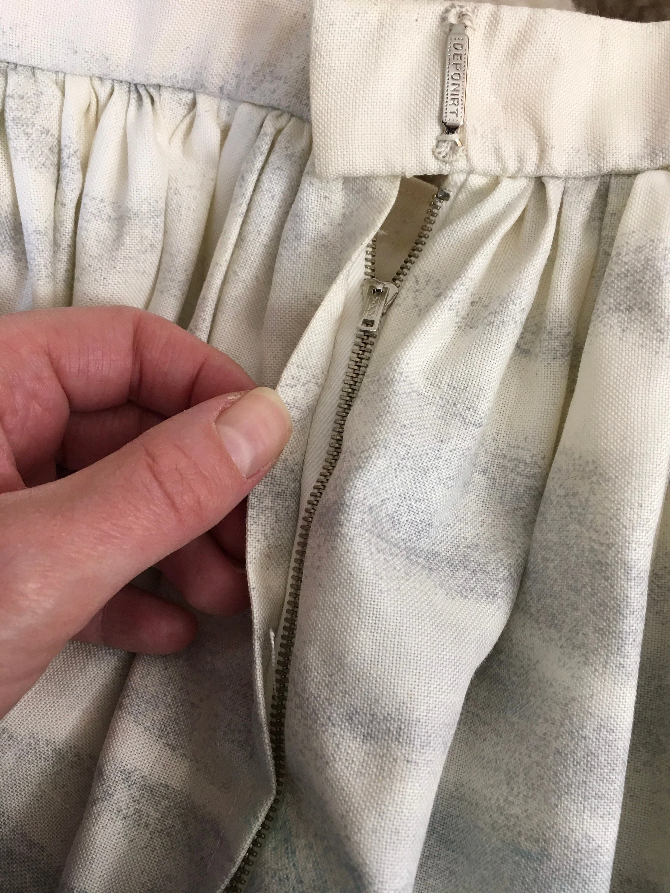 50’s Scenic Novelty Print Border Cotton Skirt - Image 8
