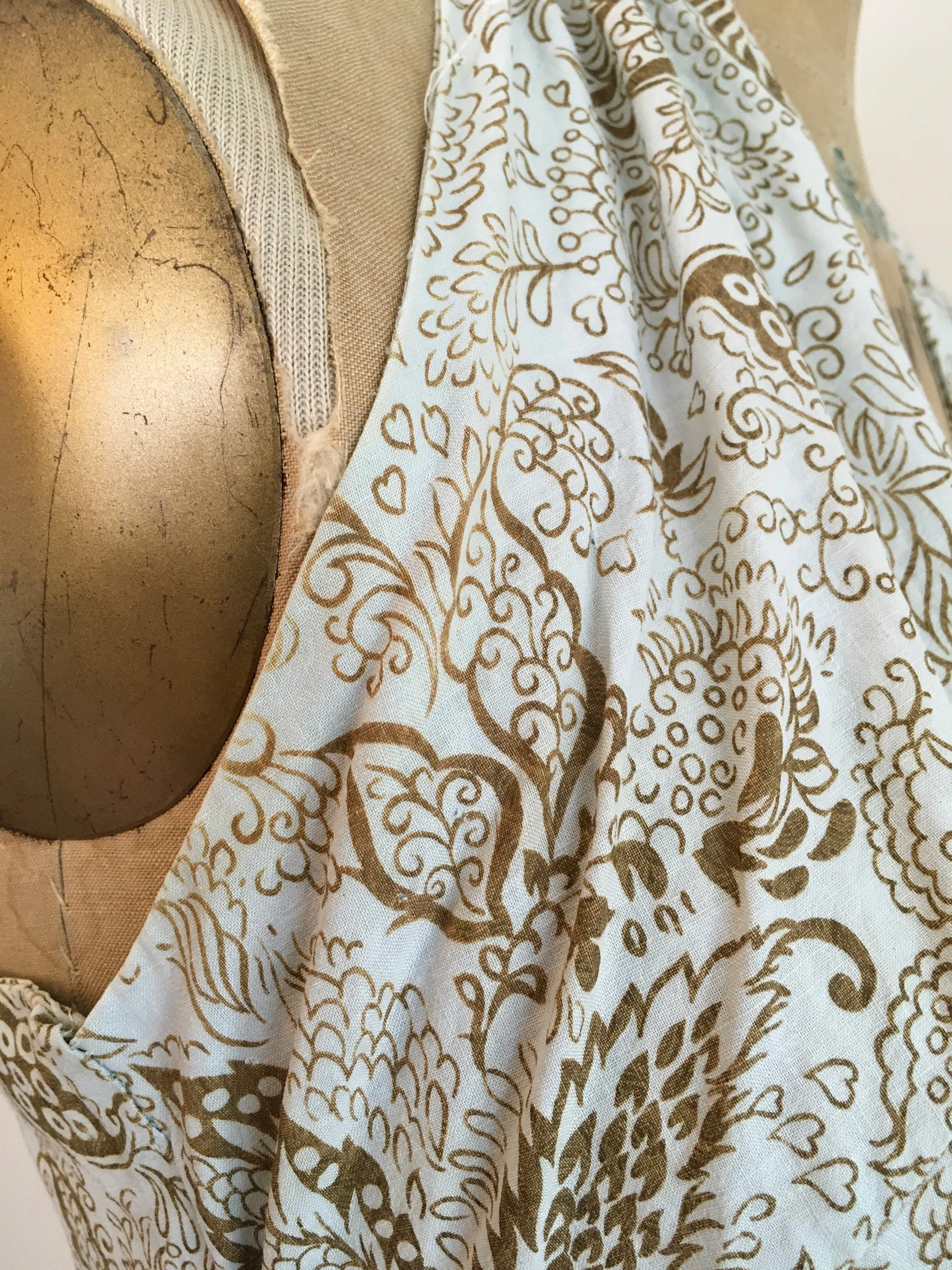 50’s Seafoam Cotton Halter Dress - Image 8