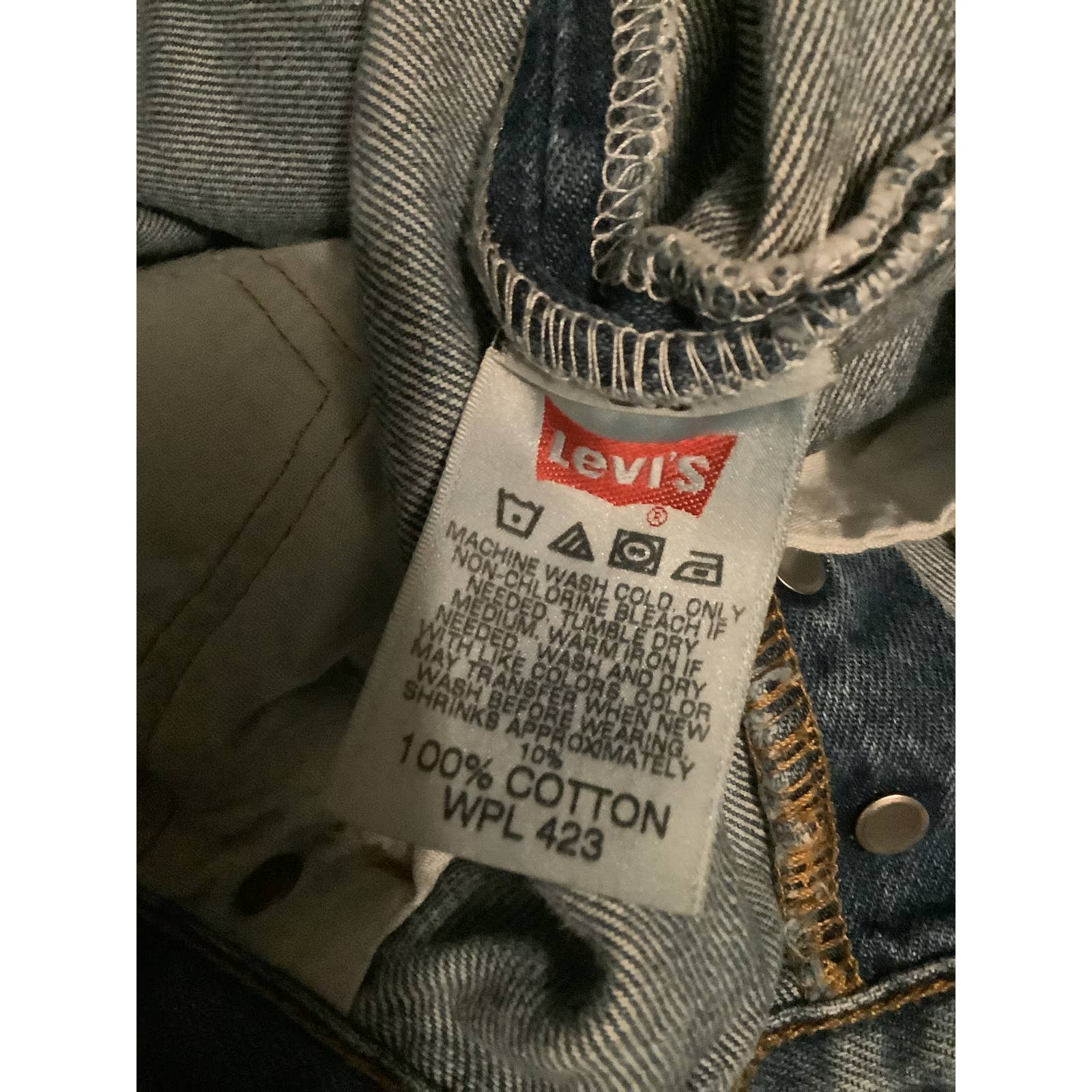 501 Jeans 00s Distressed Original Straight Leg Button Fly Grunge 34x29 by Levi's - Image 7