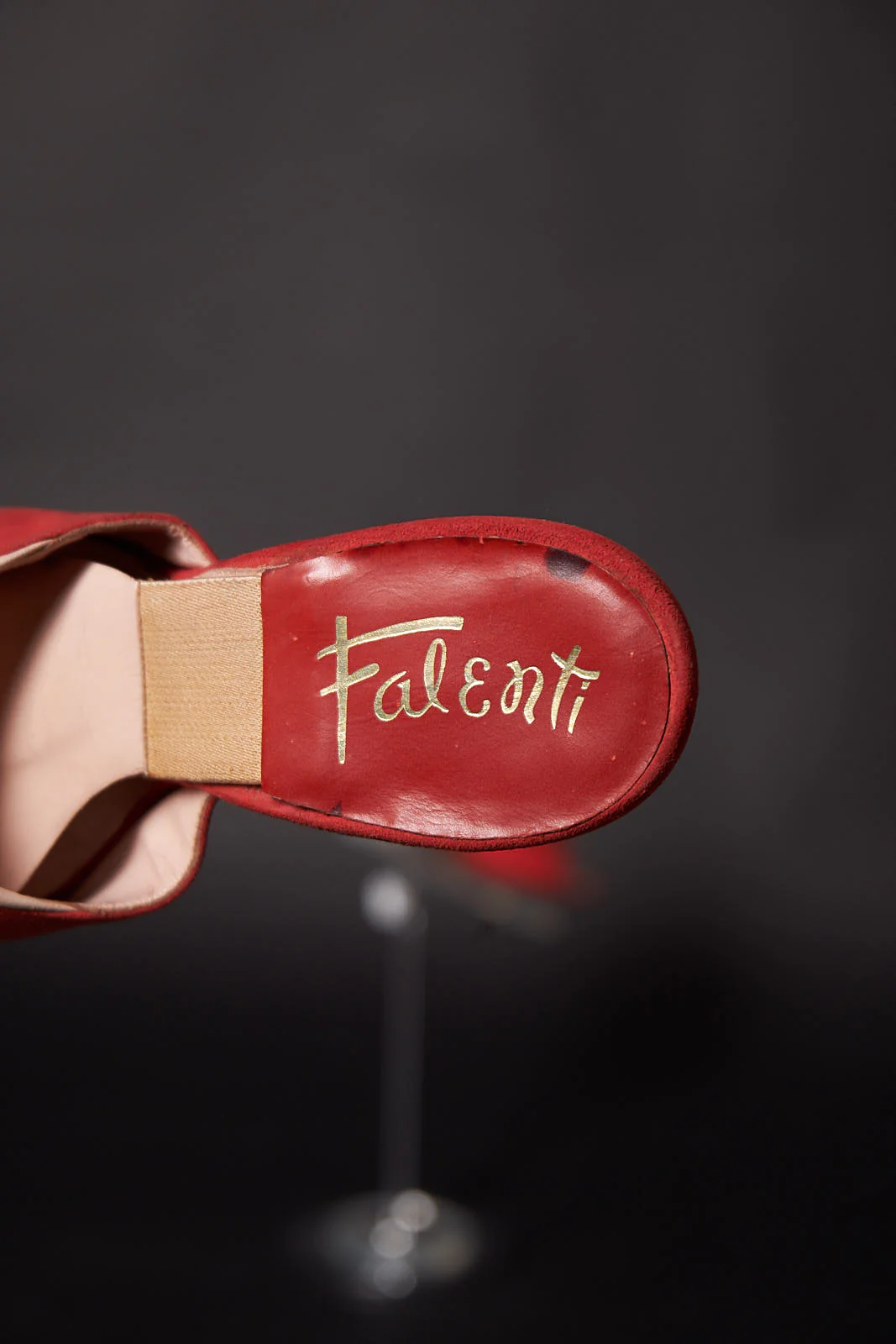 50s Red Suede Sprinolator Heels by Falenti - Image 6