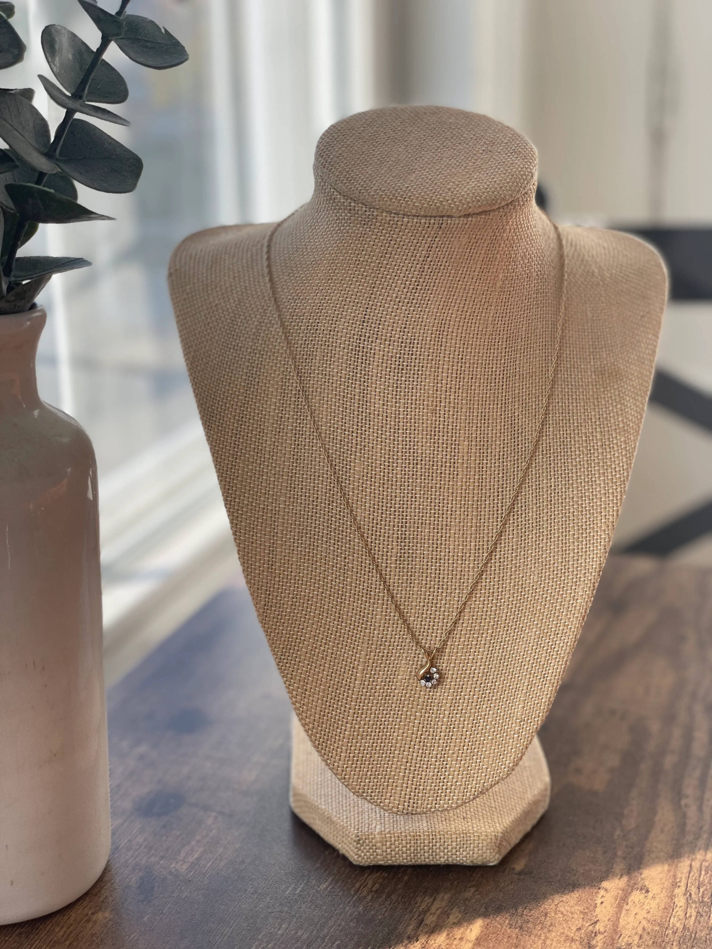 50s/60s 14k Gold Filled Necklace With Dainty Pendant By Krementz - Image 3