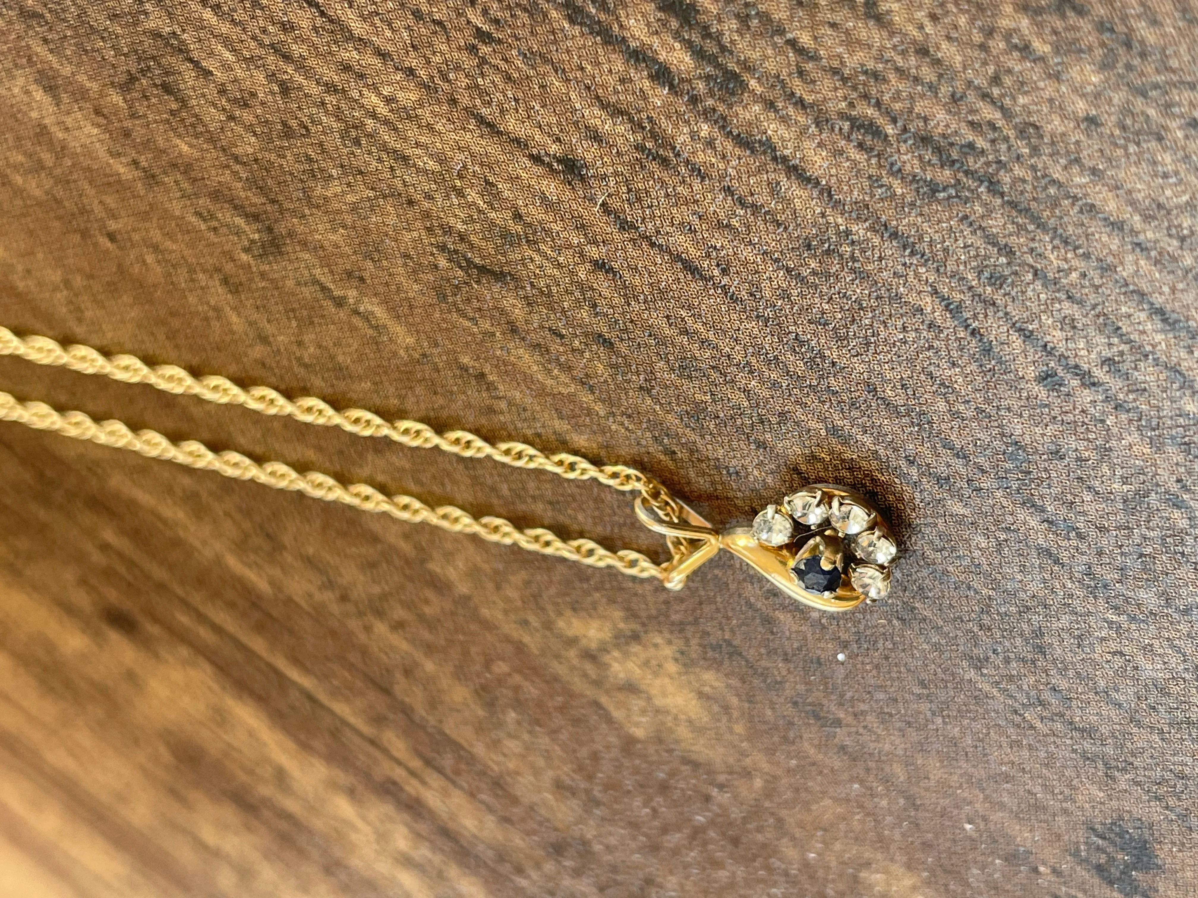50s/60s 14k Gold Filled Necklace With Dainty Pendant By Krementz - Image 9